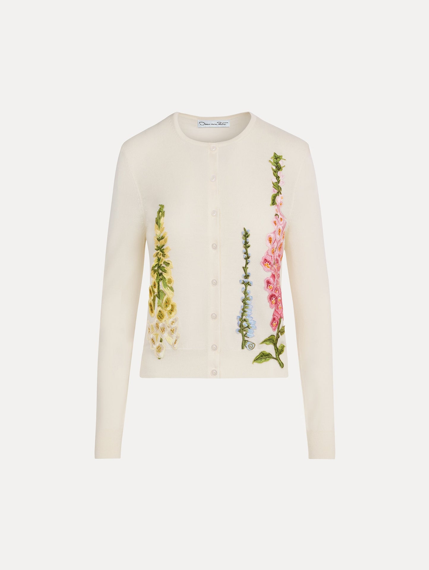 Foxglove Threadwork Cardigan Ivory / Oscar de la Renta