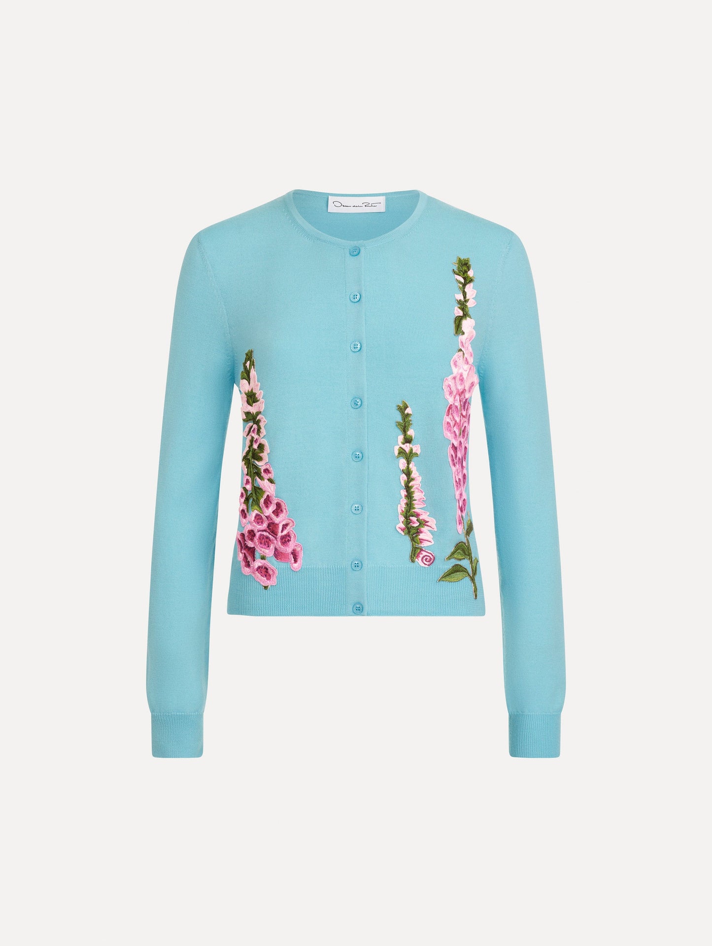 Foxglove Threadwork Cardigan Lilac/sky / Oscar de la Renta