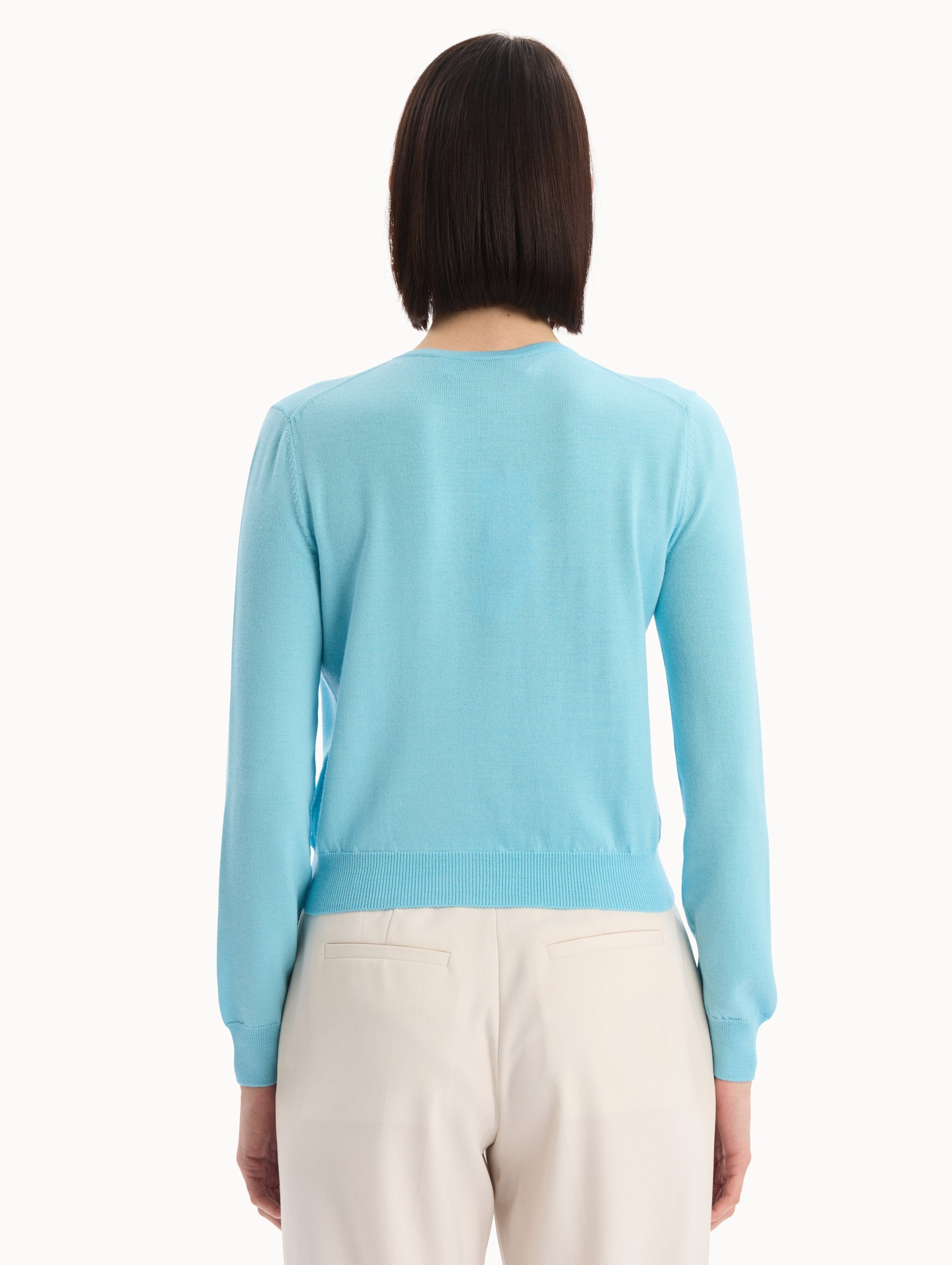 Foxglove Threadwork Cardigan Lilac/sky / Oscar de la Renta