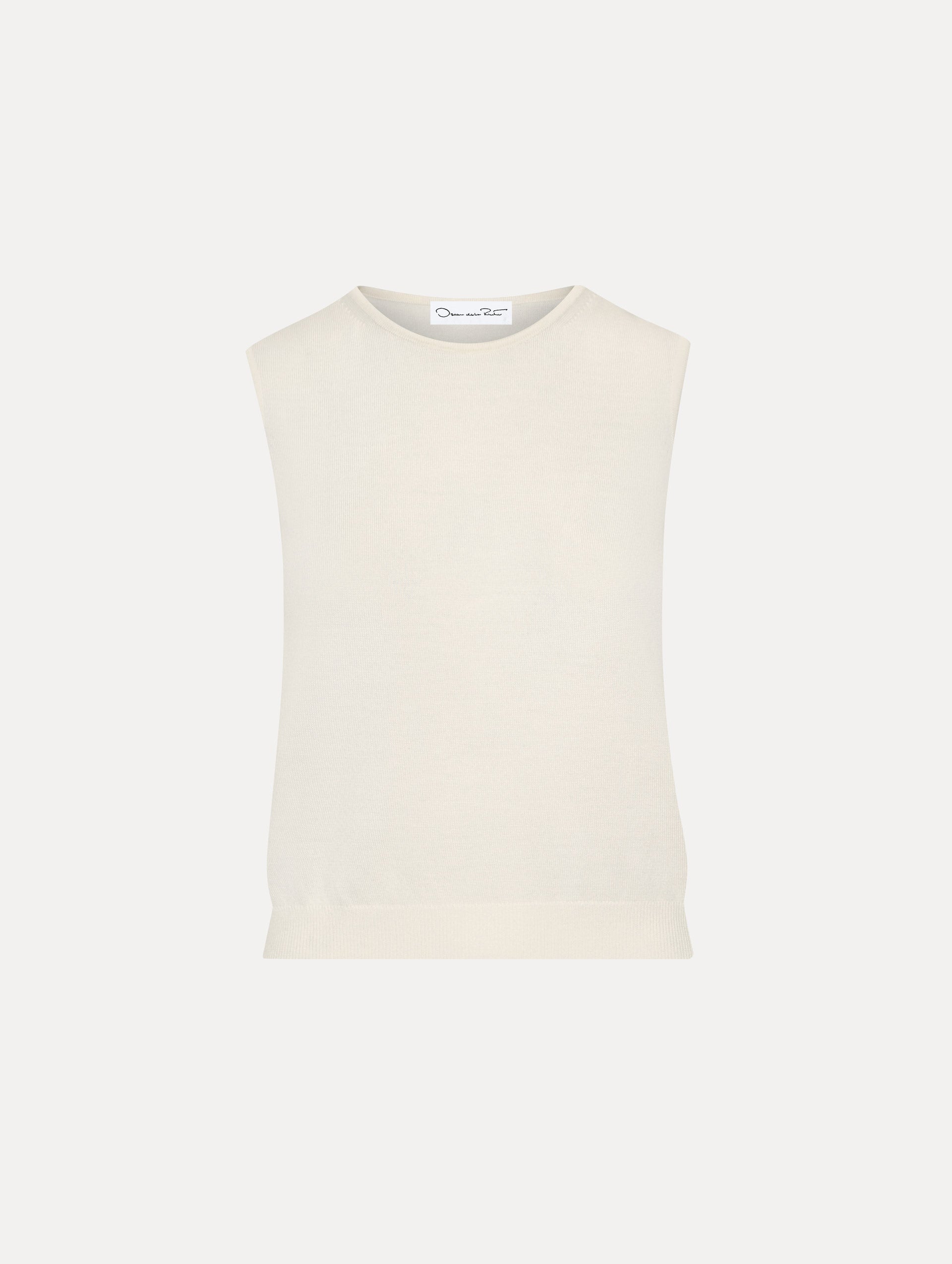 Wool-Blend Tank Ivory / Oscar de la Renta