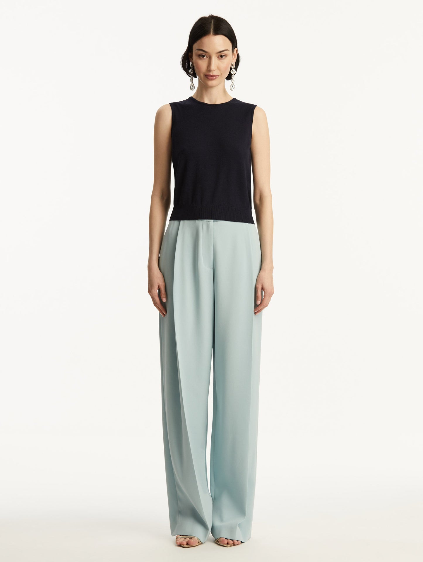Wool-Blend Tank Navy / Oscar de la Renta
