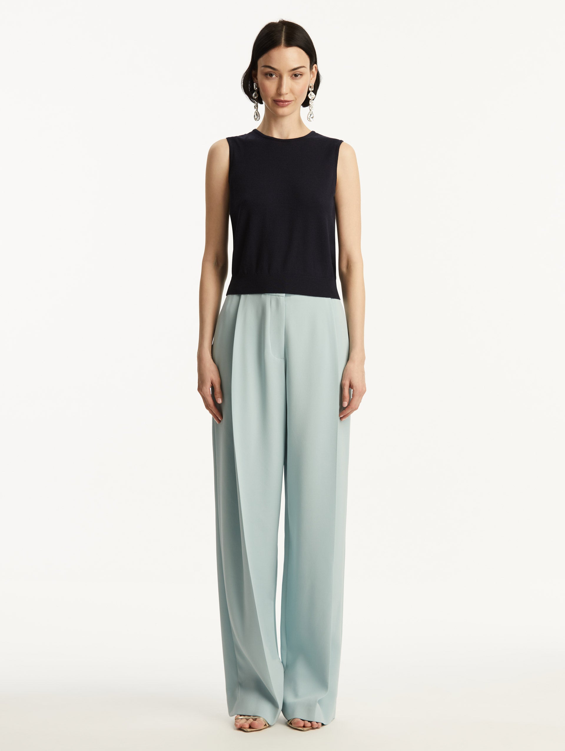 Wool-Blend Tank Navy / Oscar de la Renta