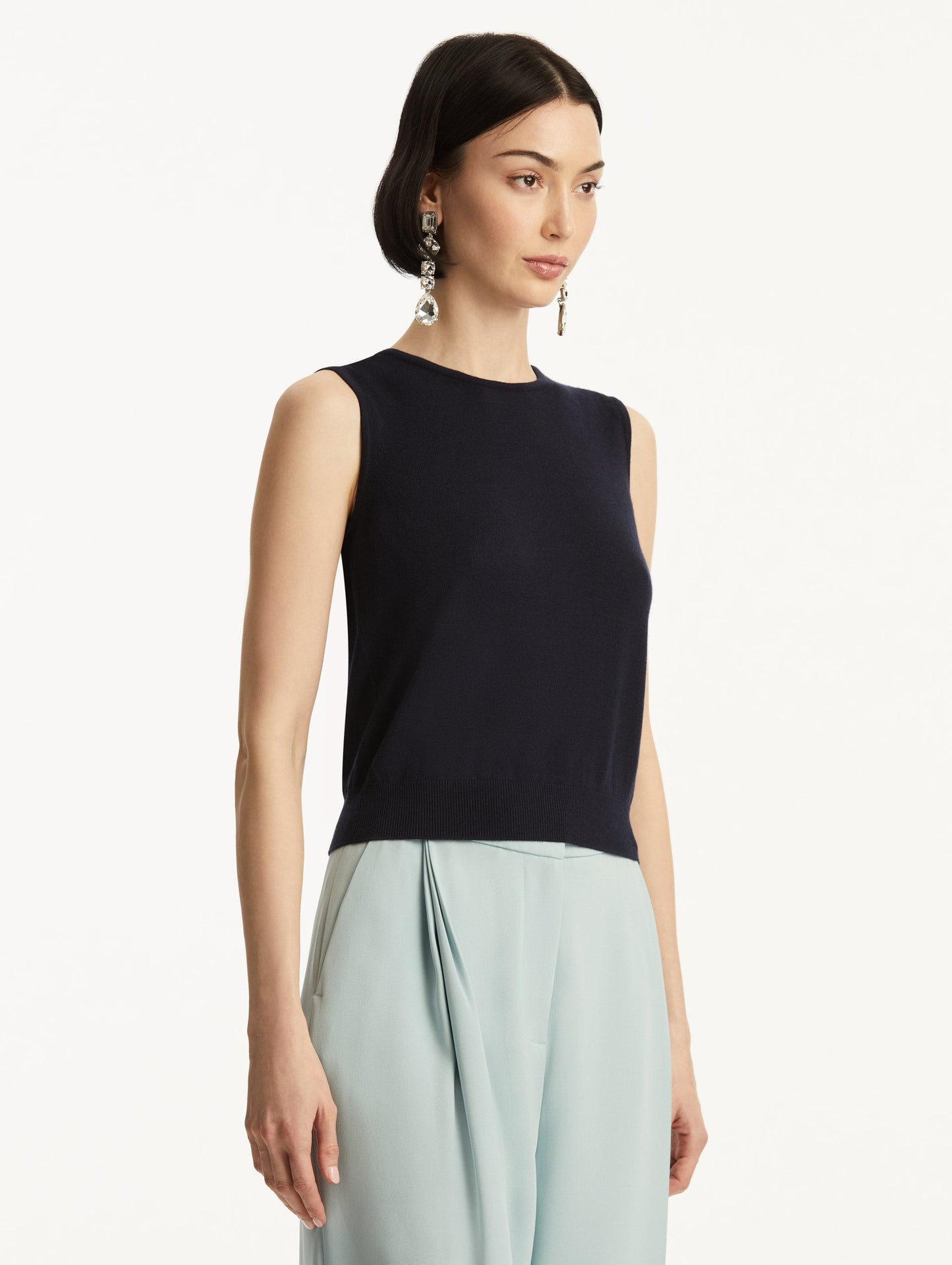 Wool-Blend Tank Navy / Oscar de la Renta
