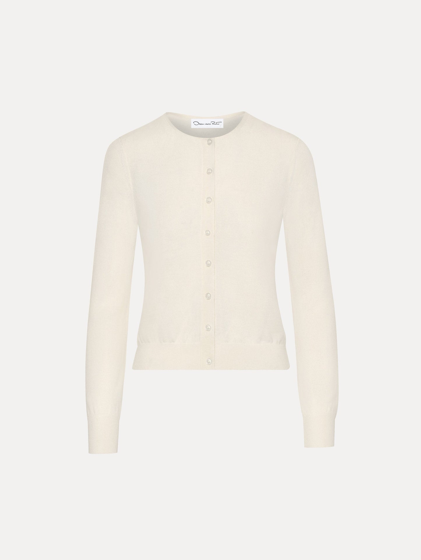 Wool-Blend Cardigan Ivory / Oscar de la Renta