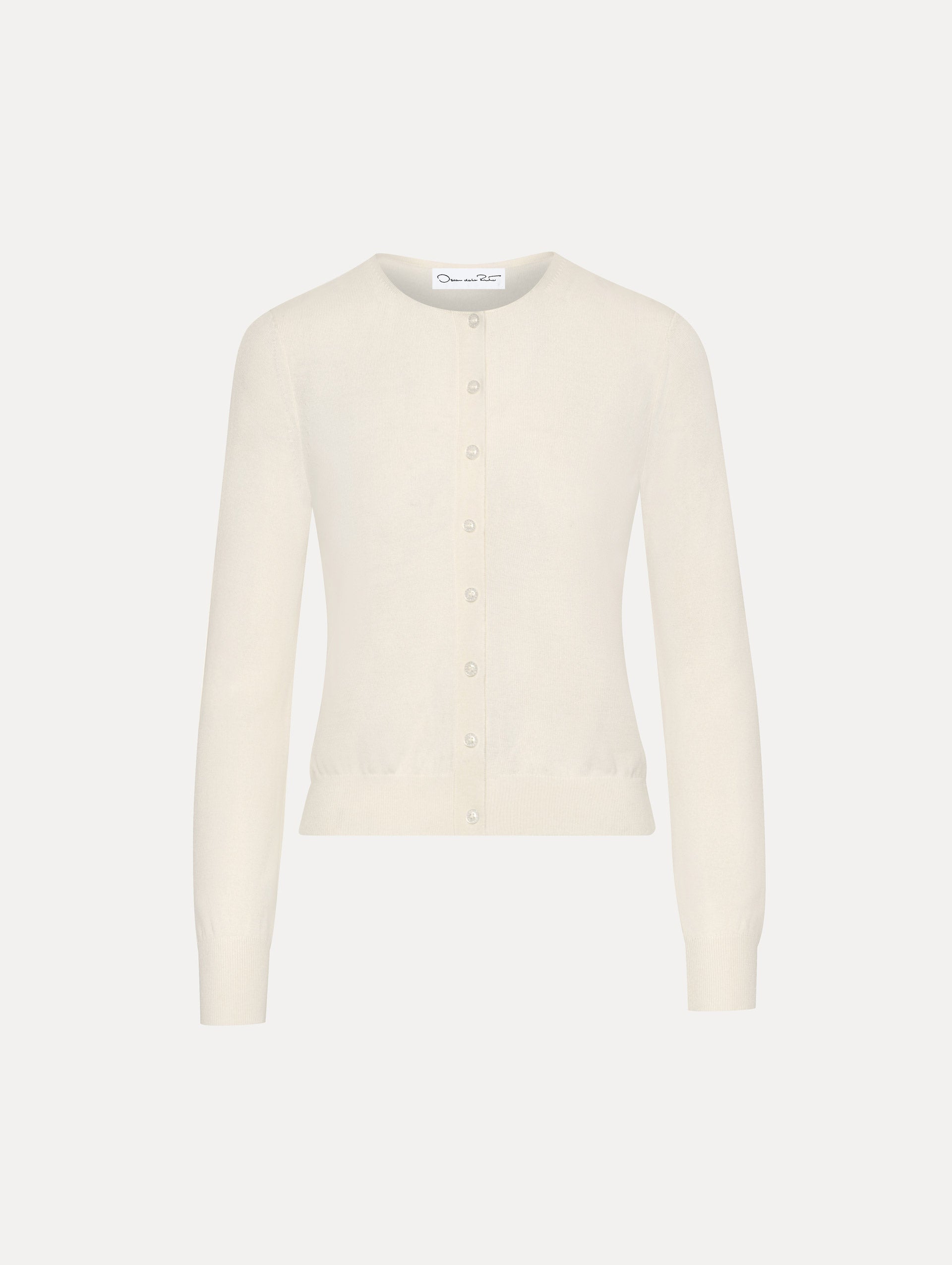 Wool-Blend Cardigan Ivory / Oscar de la Renta