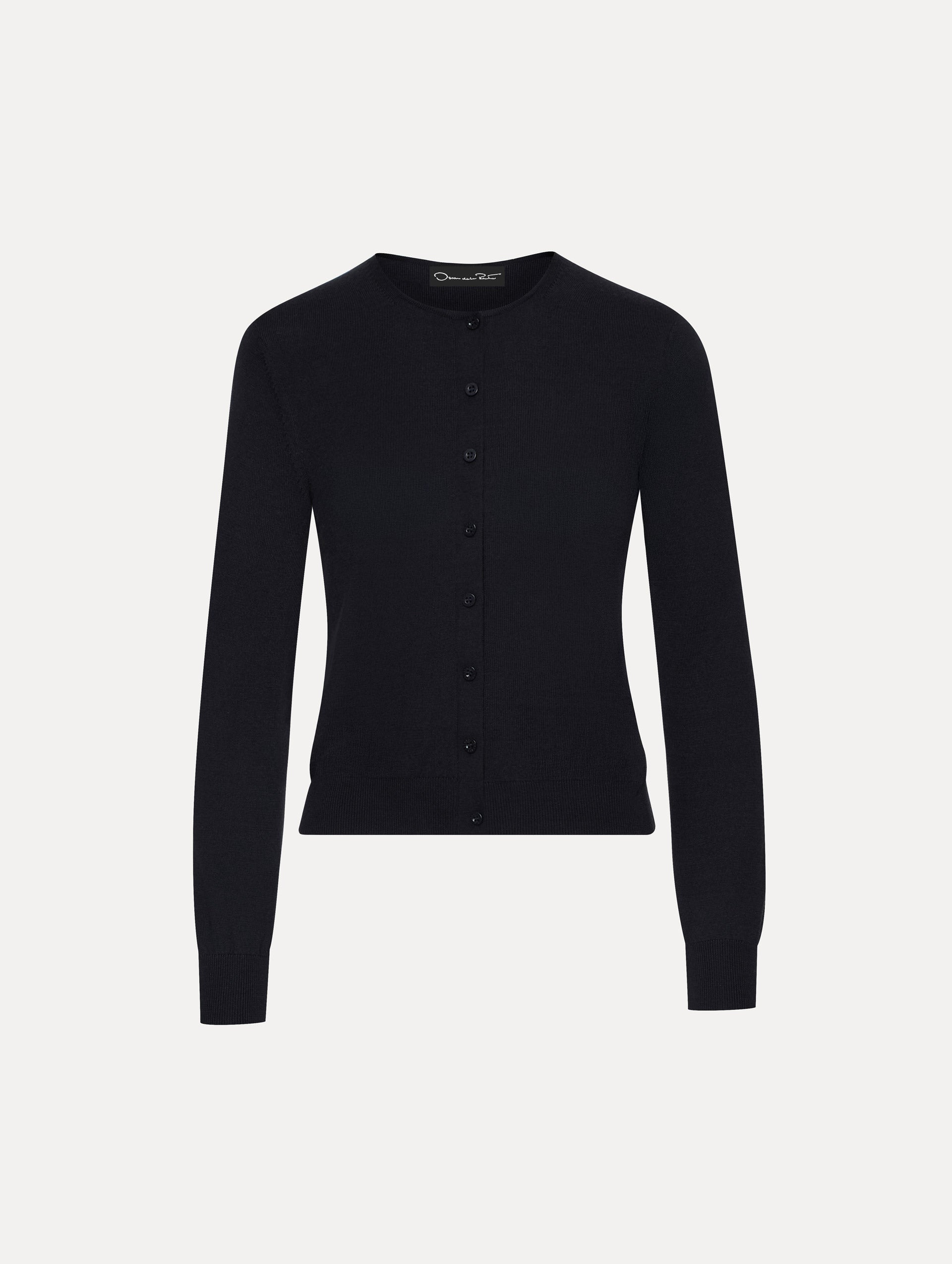 Wool-Blend Cardigan Navy / Oscar de la Renta