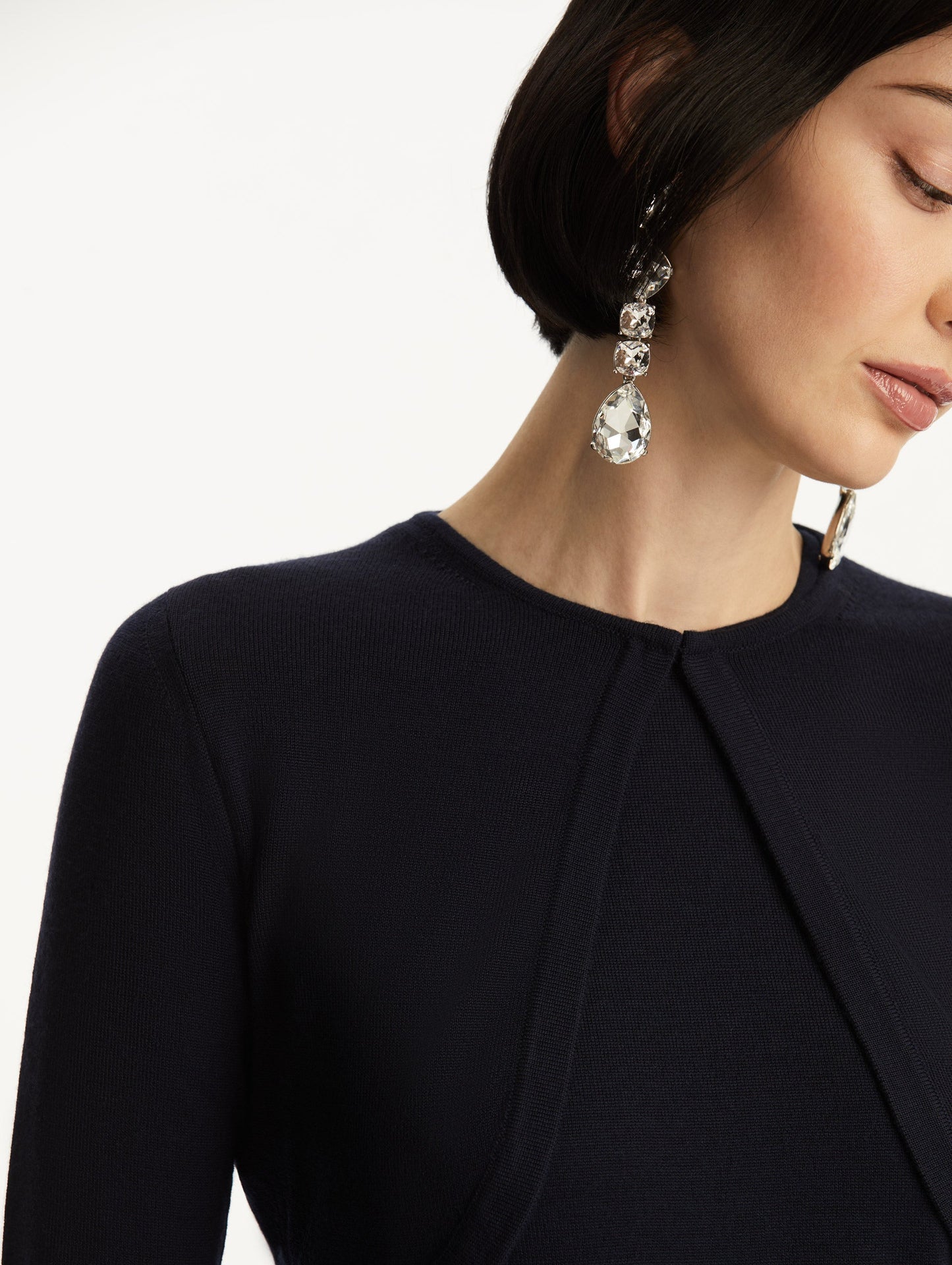 Wool-Blend Bolero Navy / Oscar de la Renta