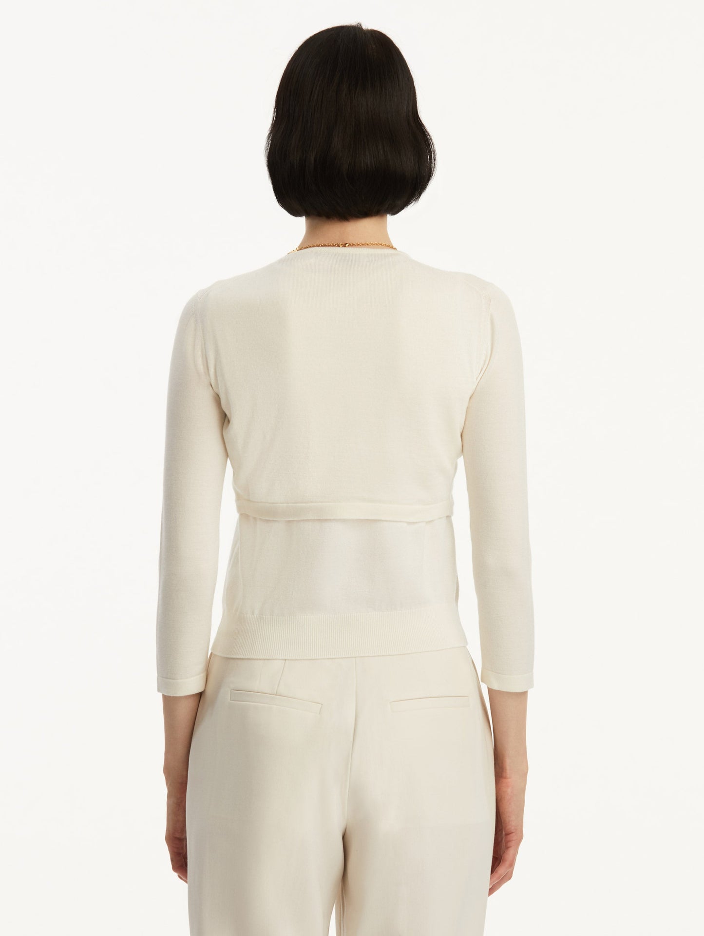 Wool-Blend Bolero Ivory / Oscar de la Renta