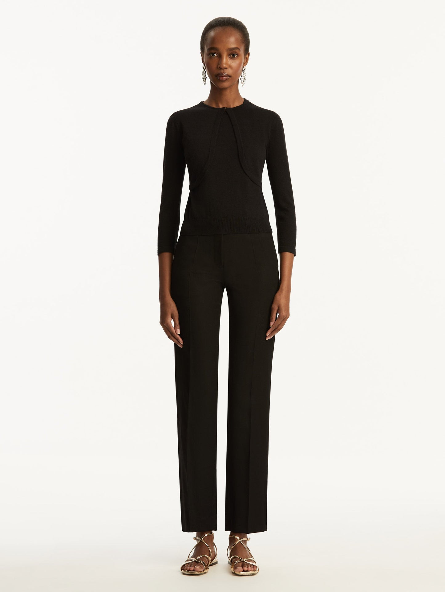 Wool-Blend Bolero Black / Oscar de la Renta