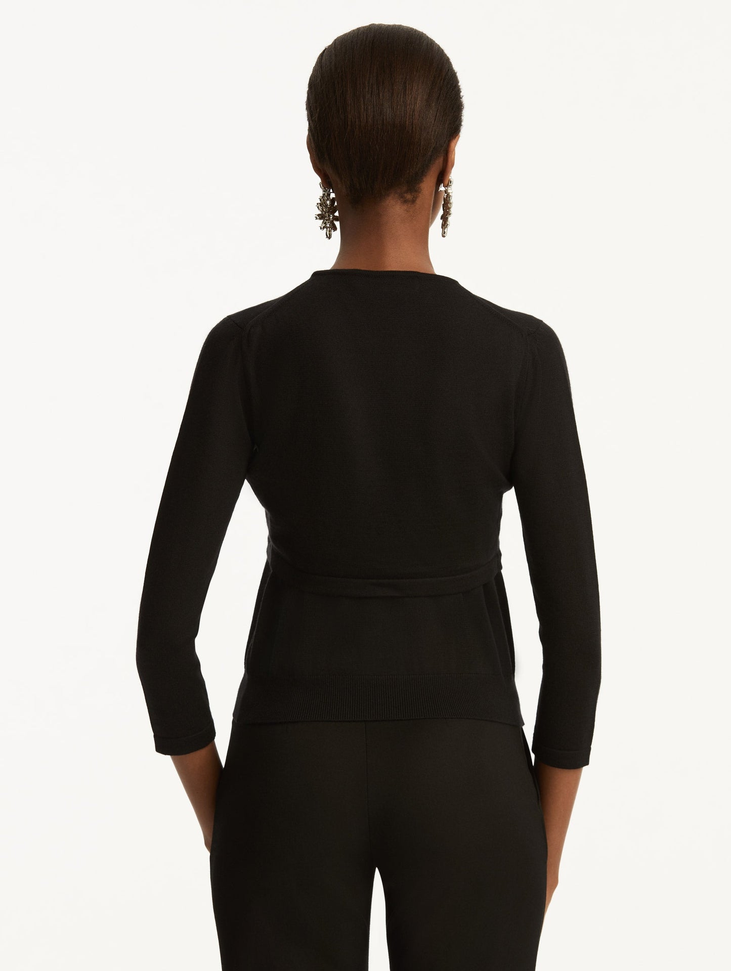 Wool-Blend Bolero Black / Oscar de la Renta