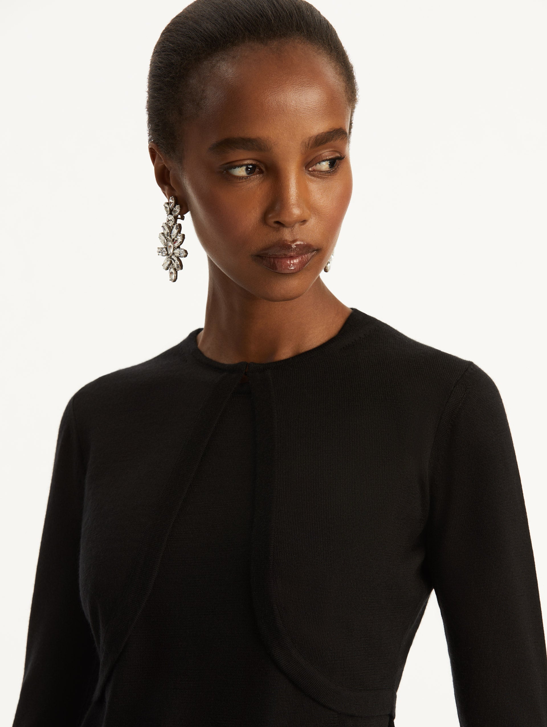 Wool-Blend Bolero Black / Oscar de la Renta