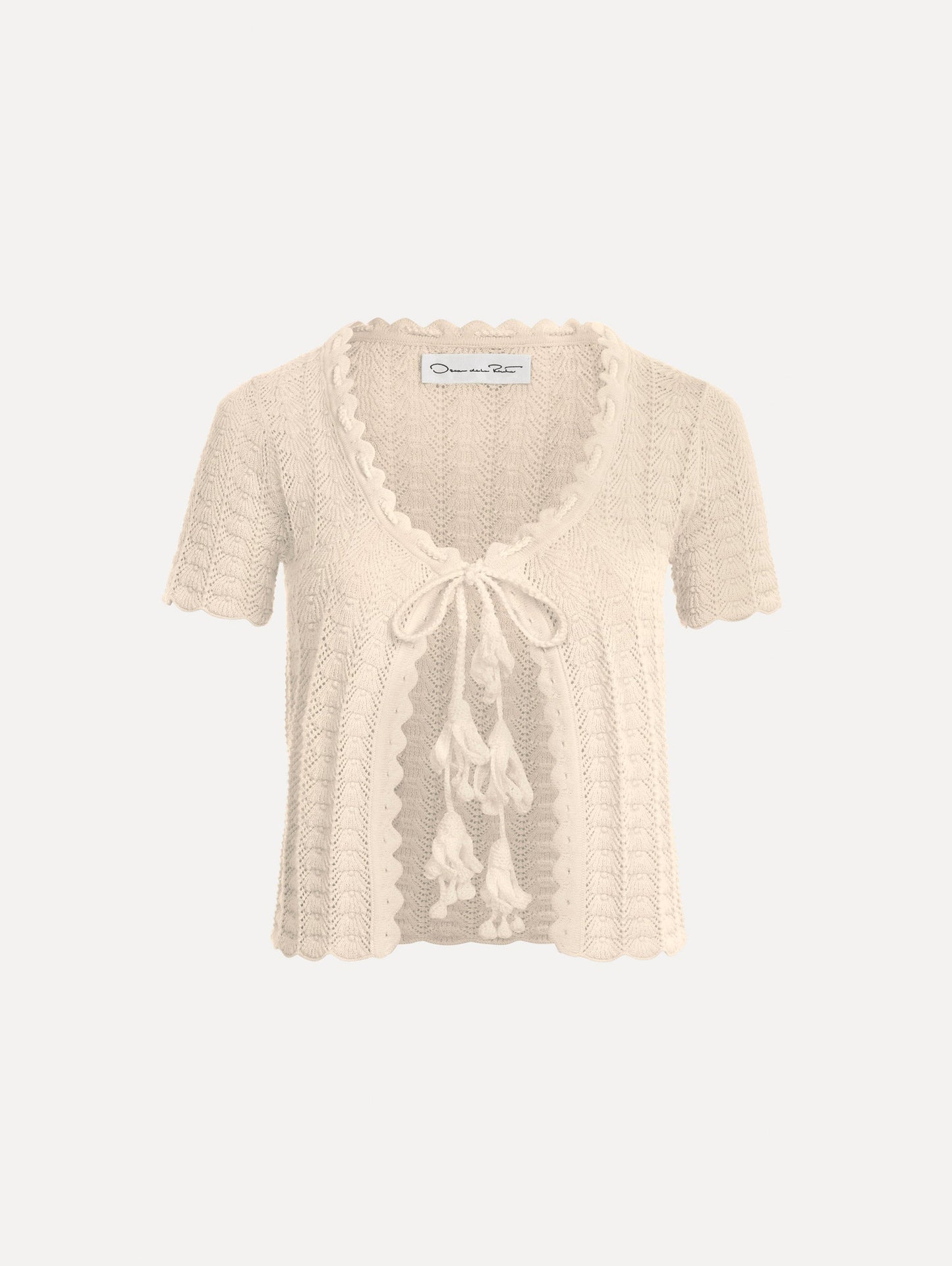 Pointelle Weave Cardigan Ivory / Oscar de la Renta