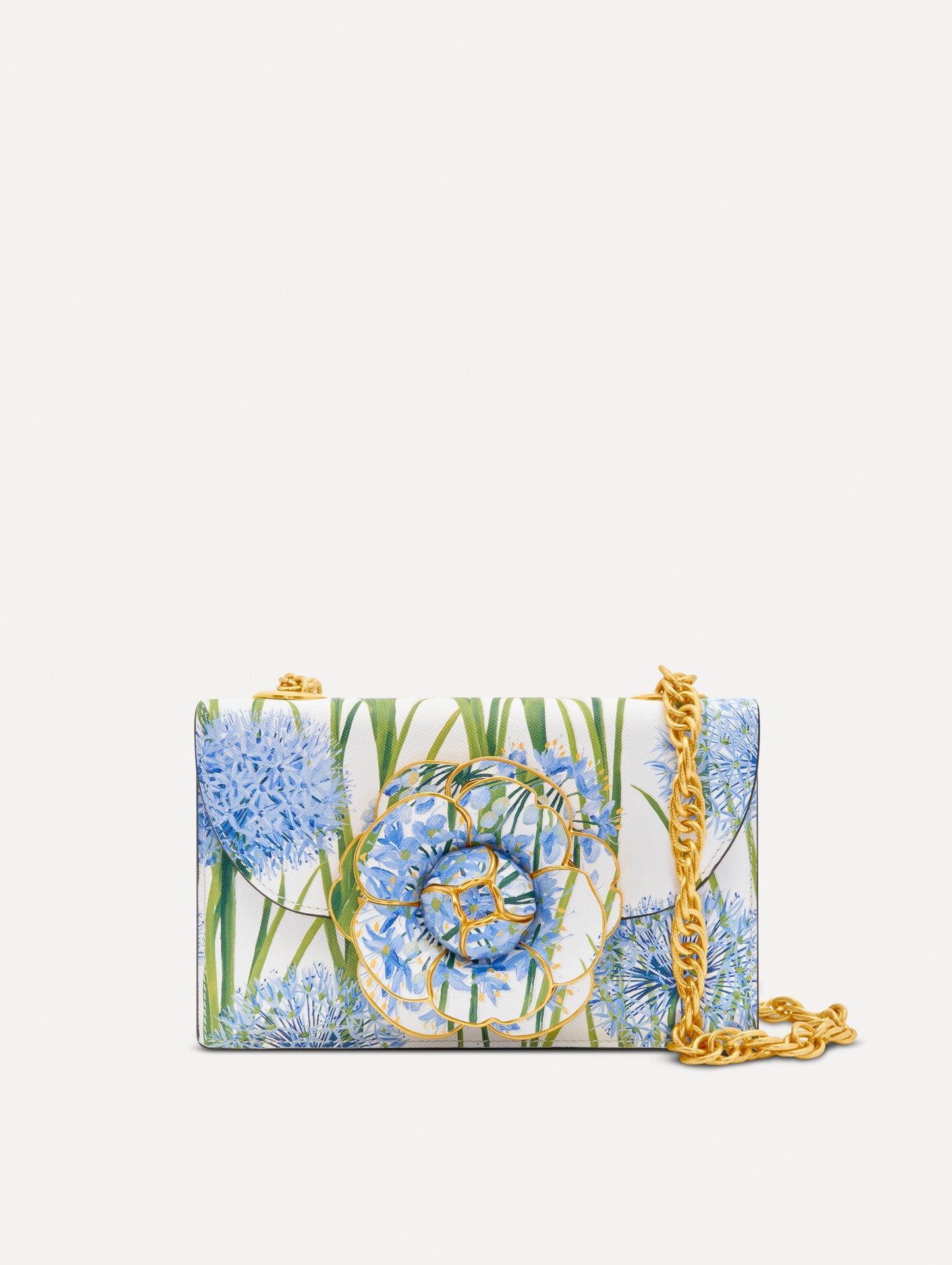 Allium Printed TRO Bag Blue / Oscar de la Renta