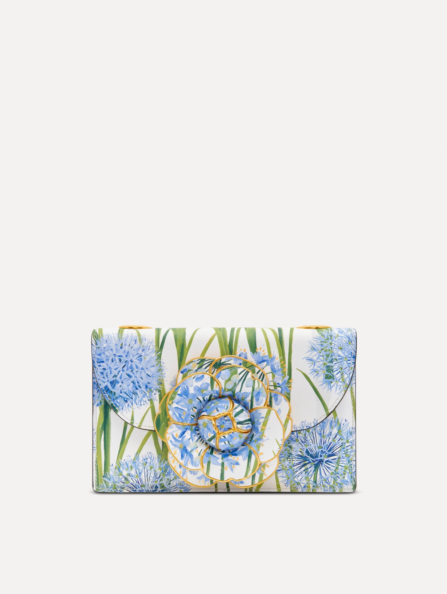Allium Printed TRO Bag Blue / Oscar de la Renta