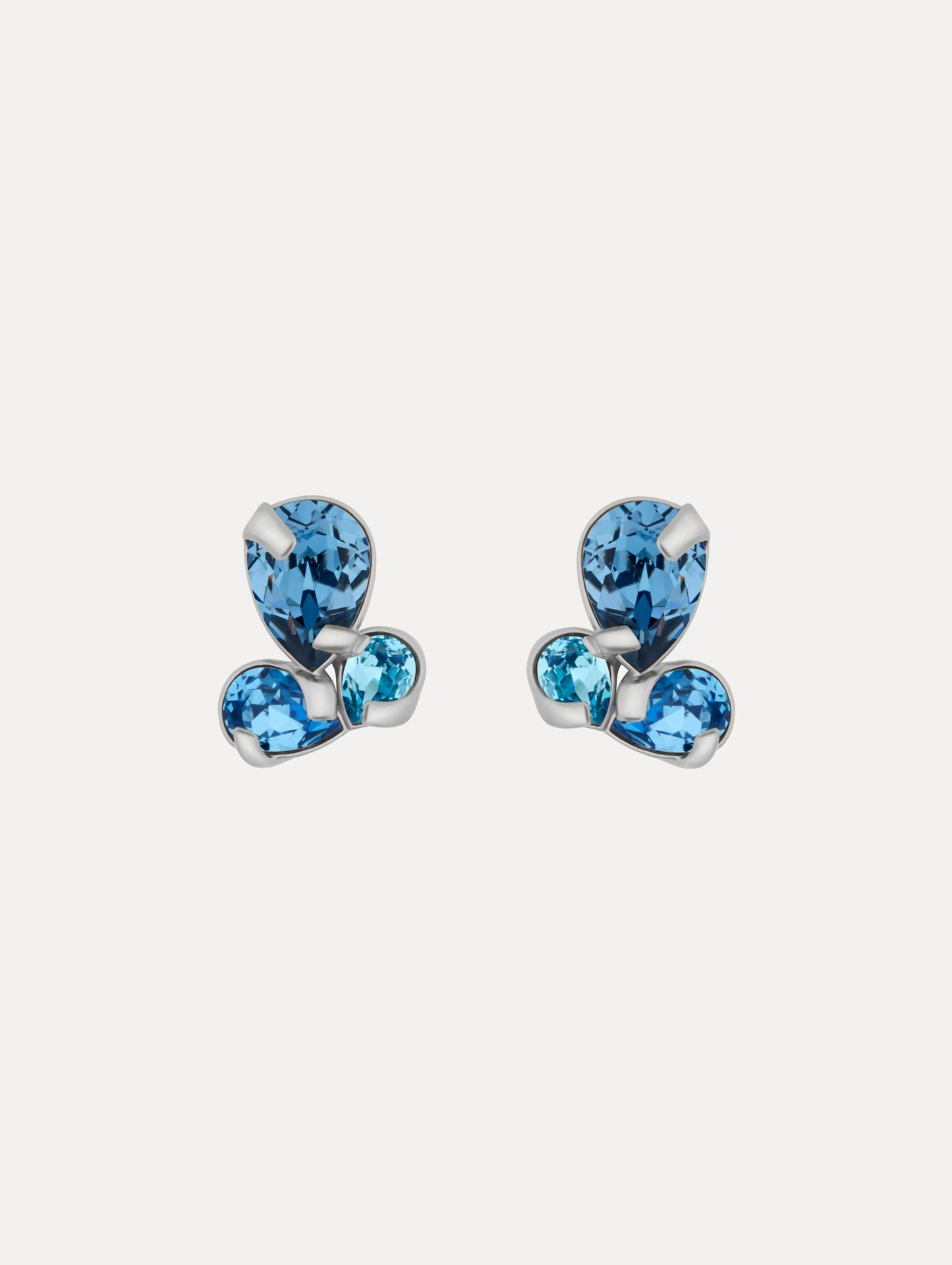 Pear-Cut Cluster Earrings Sapphire / Oscar de la Renta