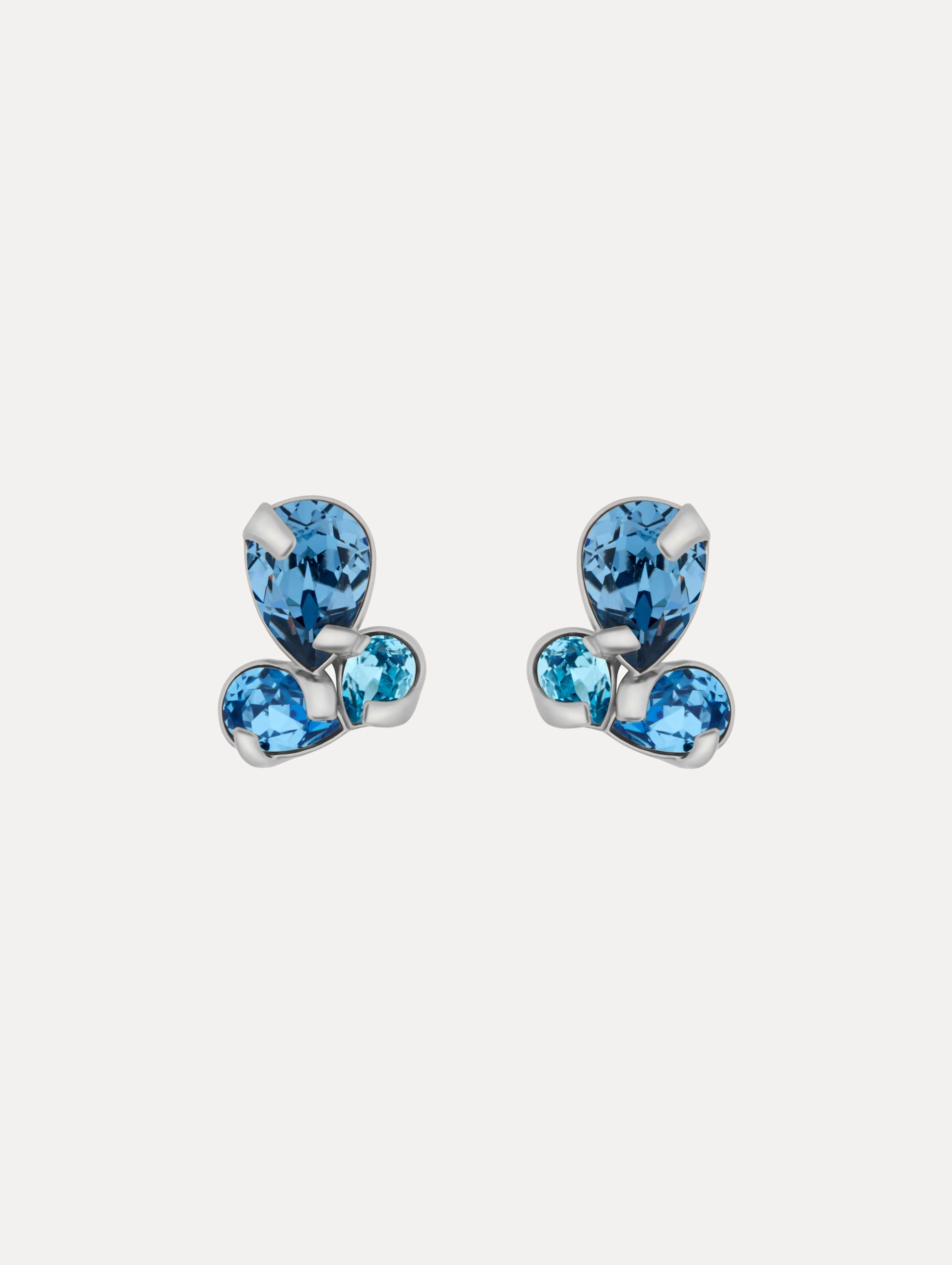 Pear-Cut Cluster Earrings Sapphire / Oscar de la Renta