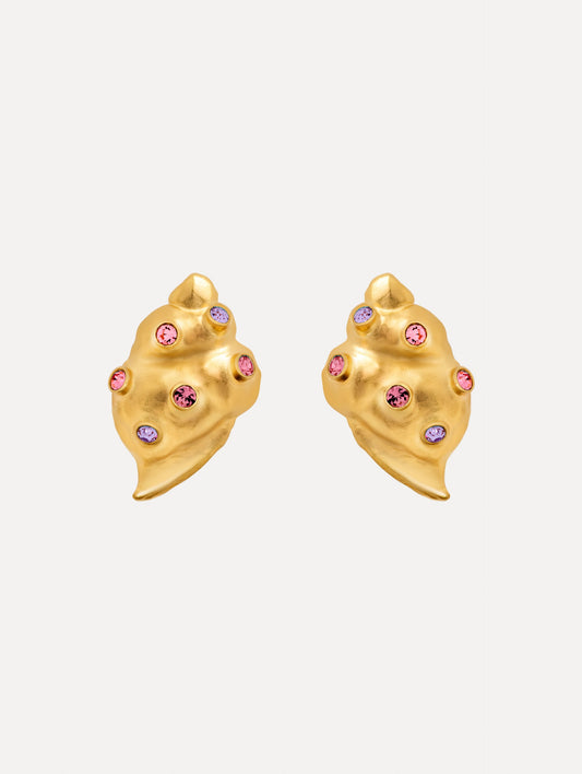 Seashell Earrings Rose / Oscar de la Renta