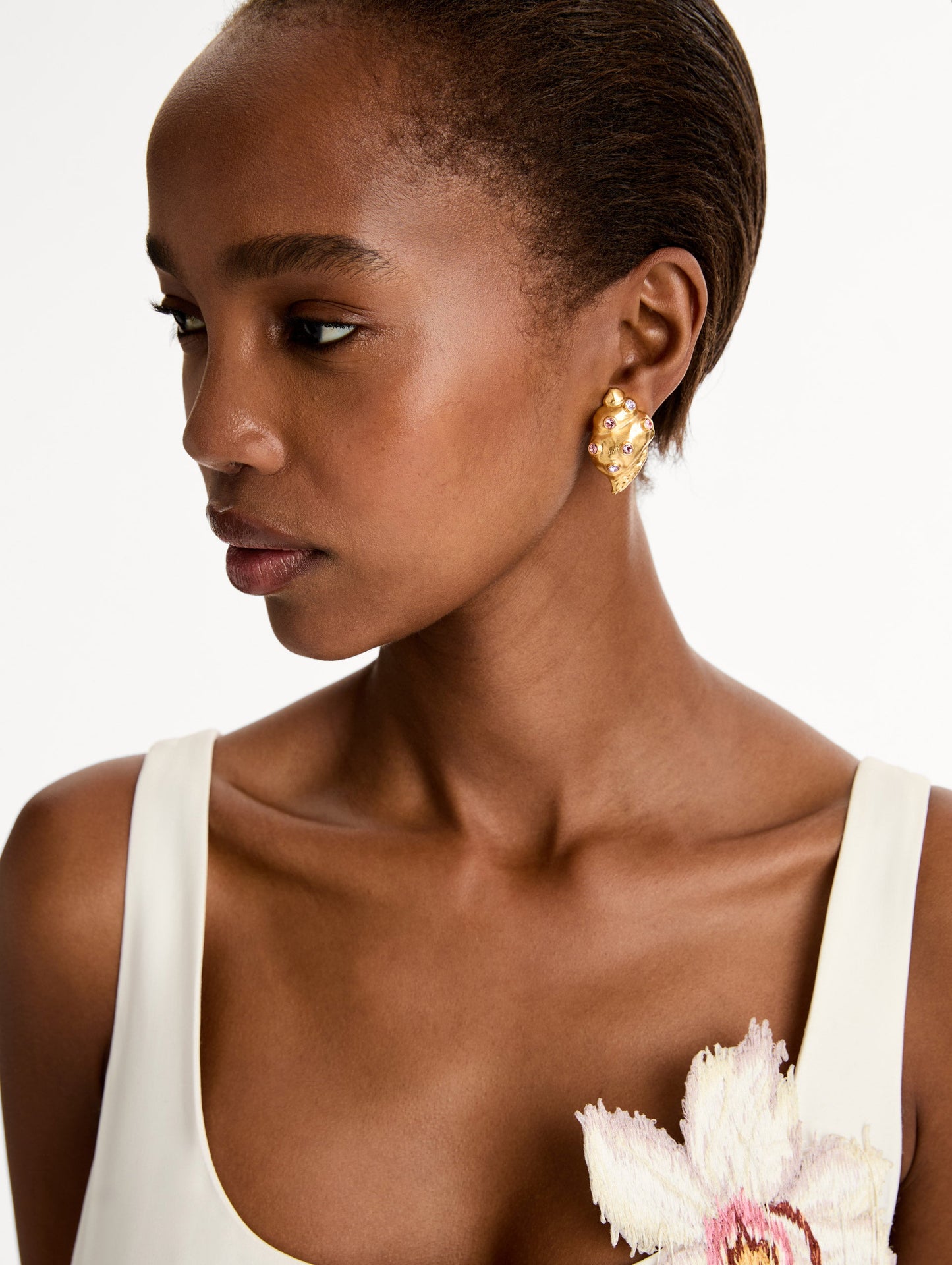 Seashell Earrings Rose / Oscar de la Renta