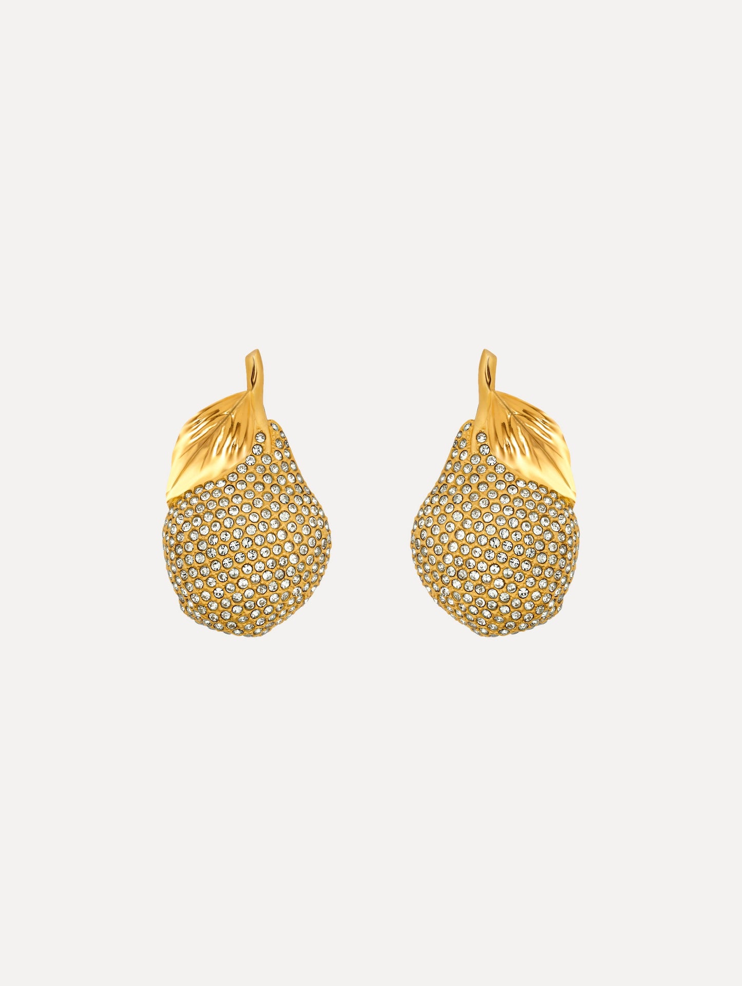 Pavé Pear Earrings Green / Oscar de la Renta