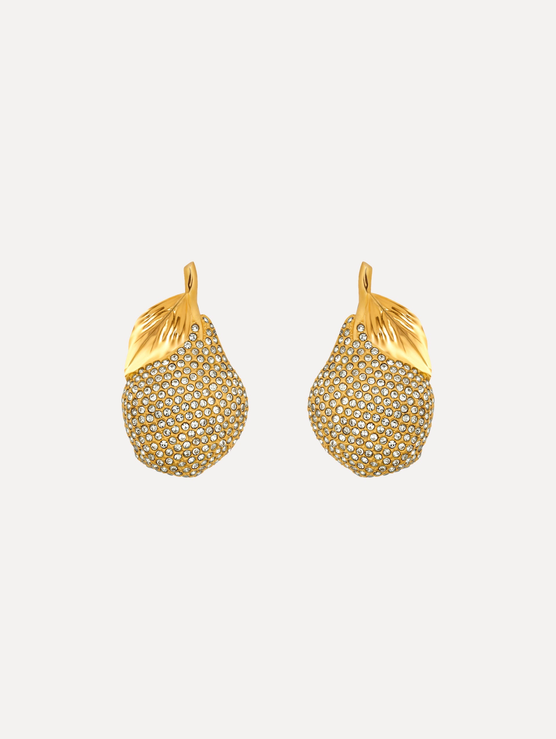 Pavé Pear Earrings Green / Oscar de la Renta