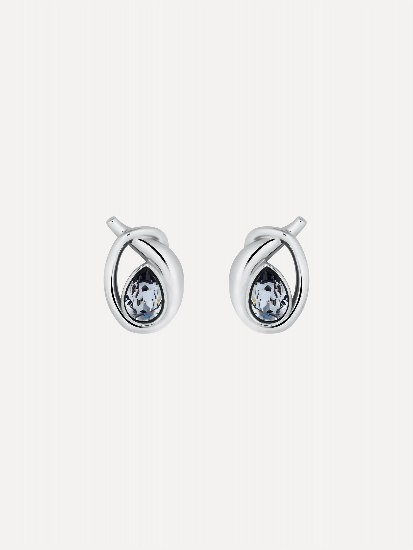 Looped Teardrop Earrings Black diamond / Oscar de la Renta