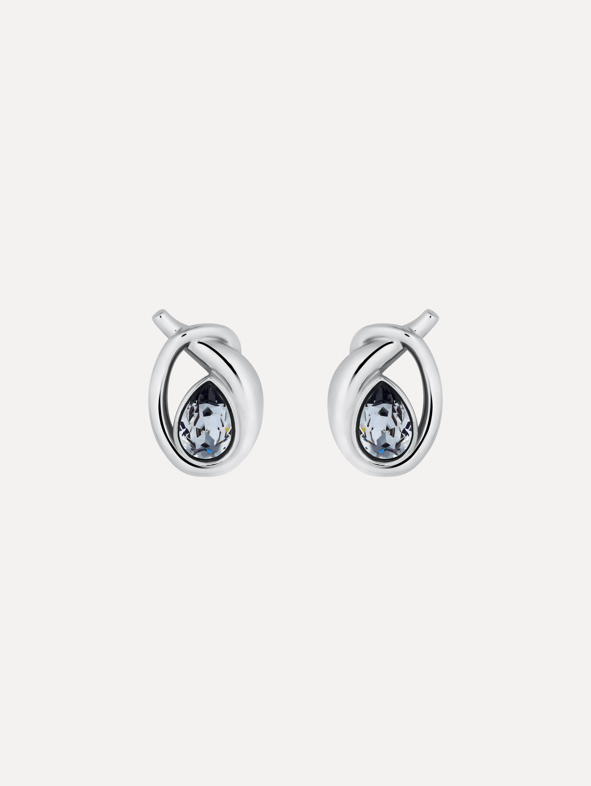 Looped Teardrop Earrings Black diamond / Oscar de la Renta