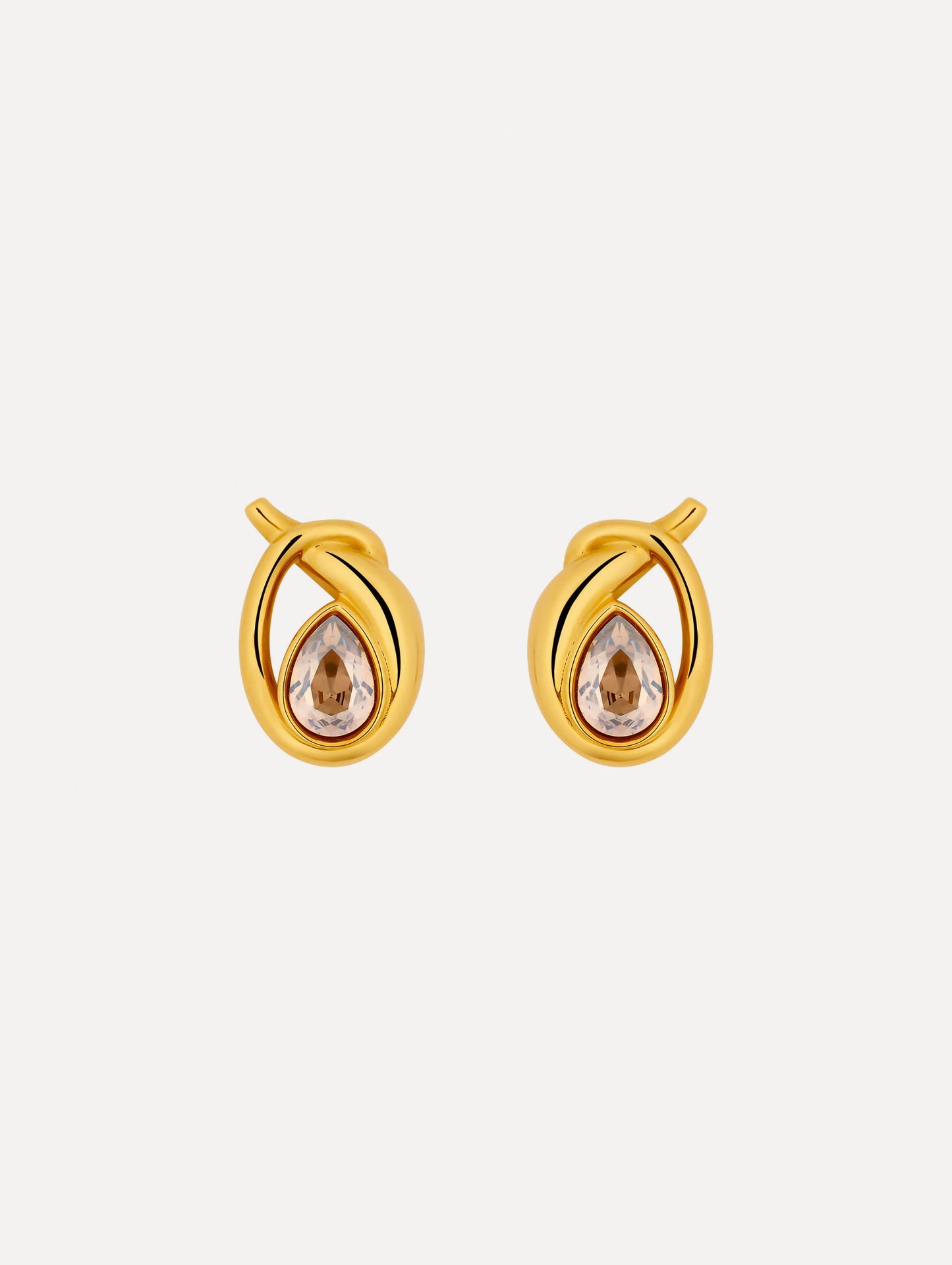 Looped Teardrop Earrings Golden shadow / Oscar de la Renta