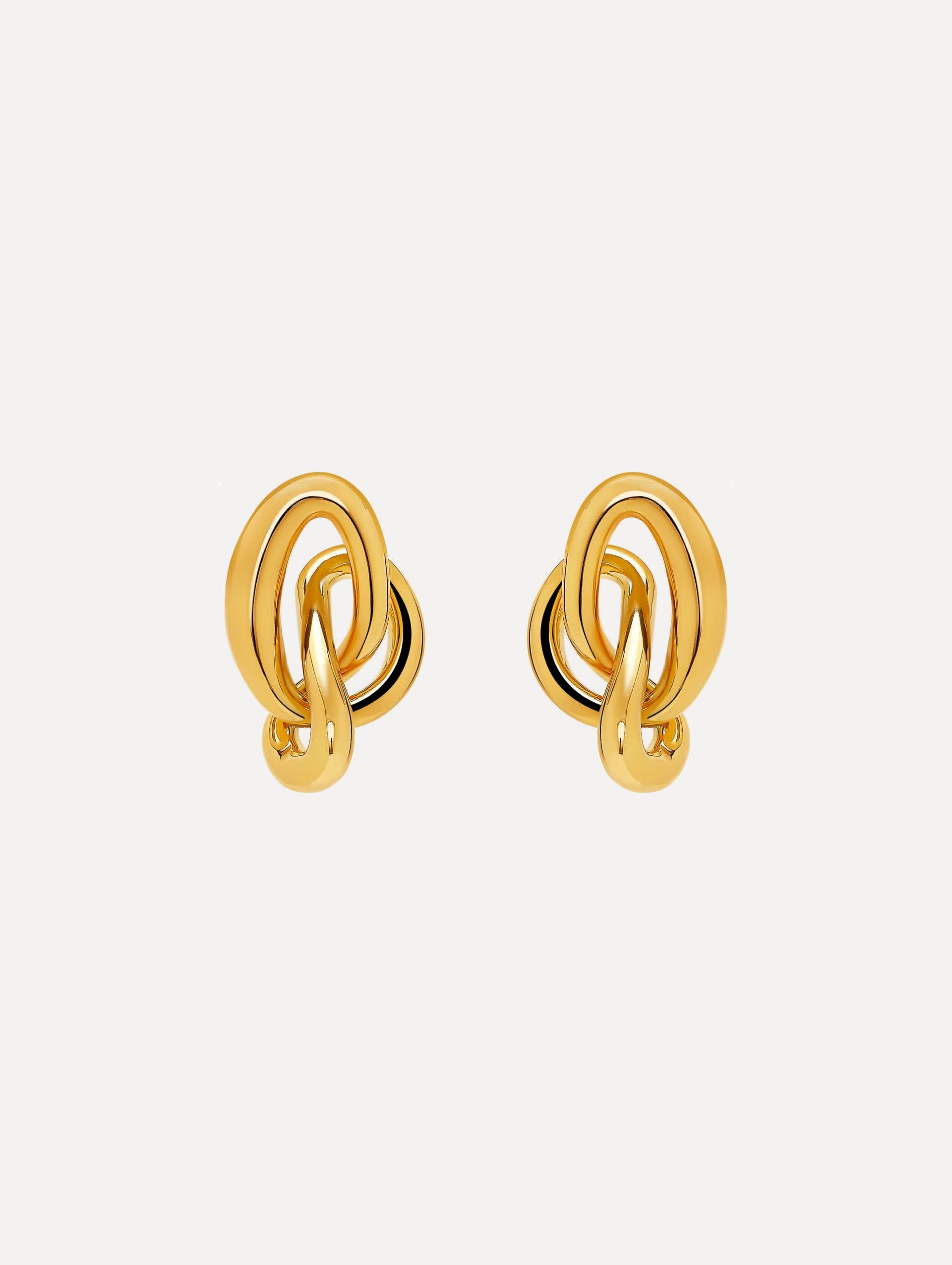 O Knot Earrings Gold / Oscar de la Renta