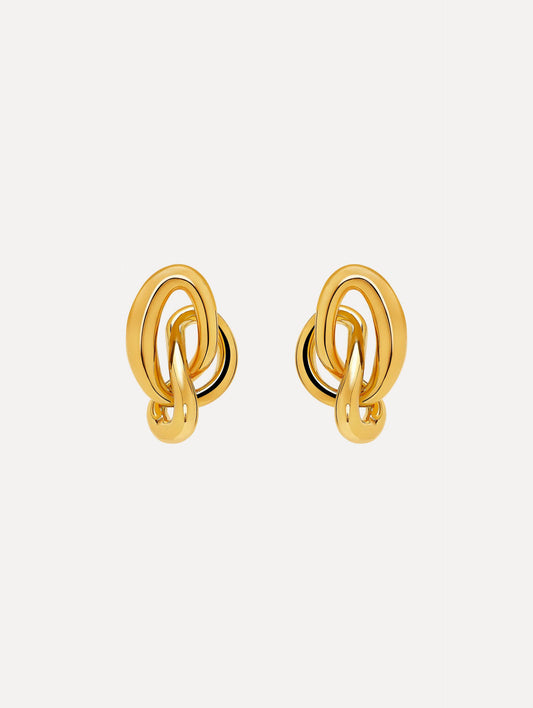 O Knot Earrings Gold / Oscar de la Renta