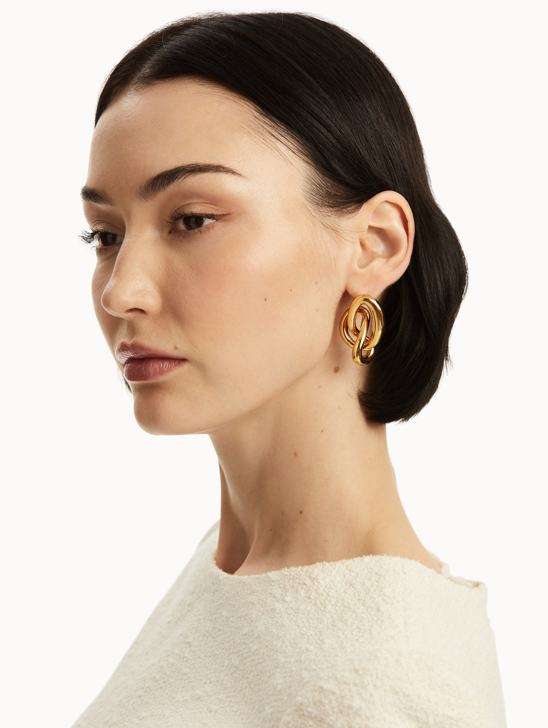 O Knot Earrings Gold / Oscar de la Renta