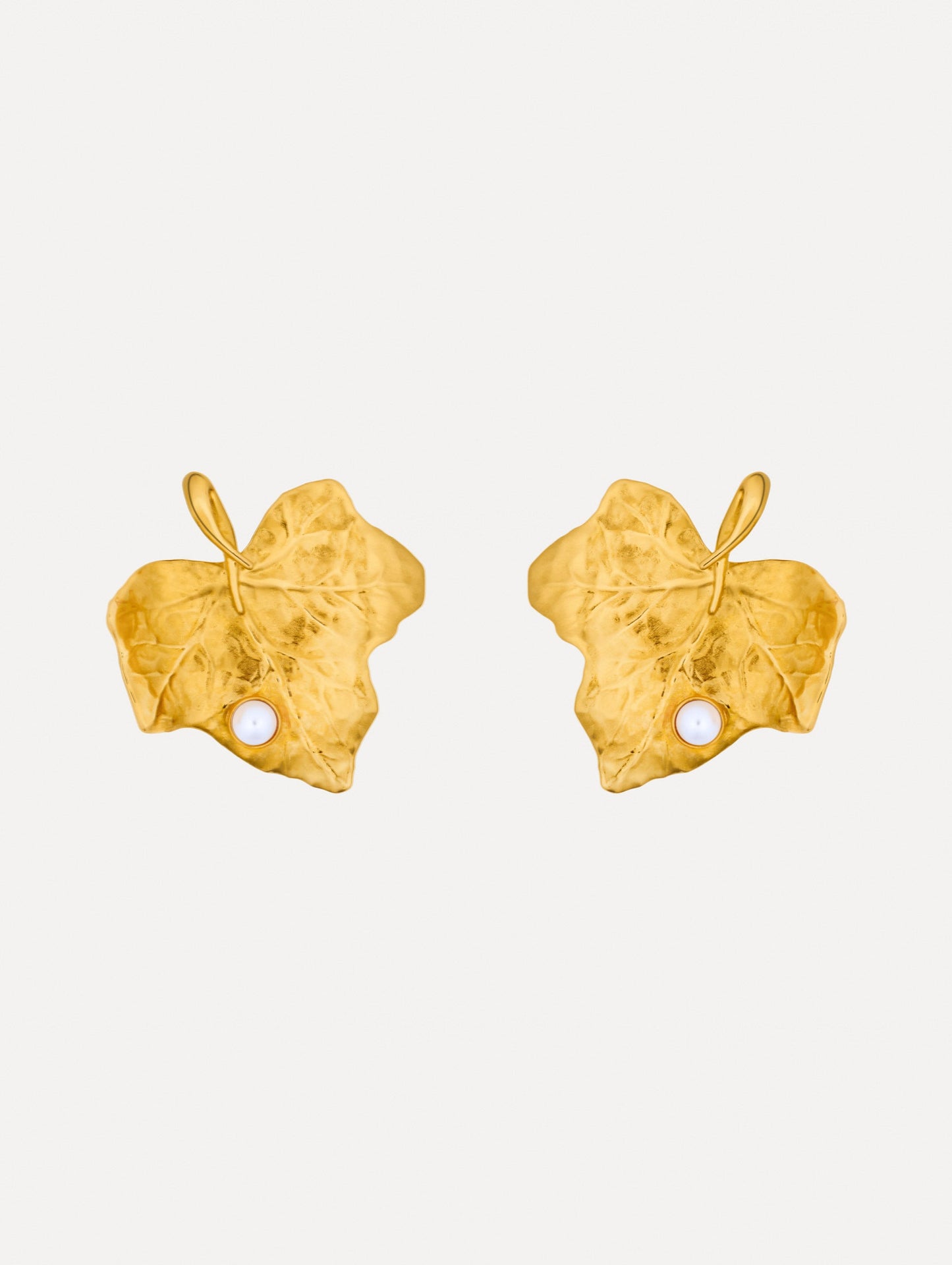 Ivy Leaf Earrings Gold / Oscar de la Renta