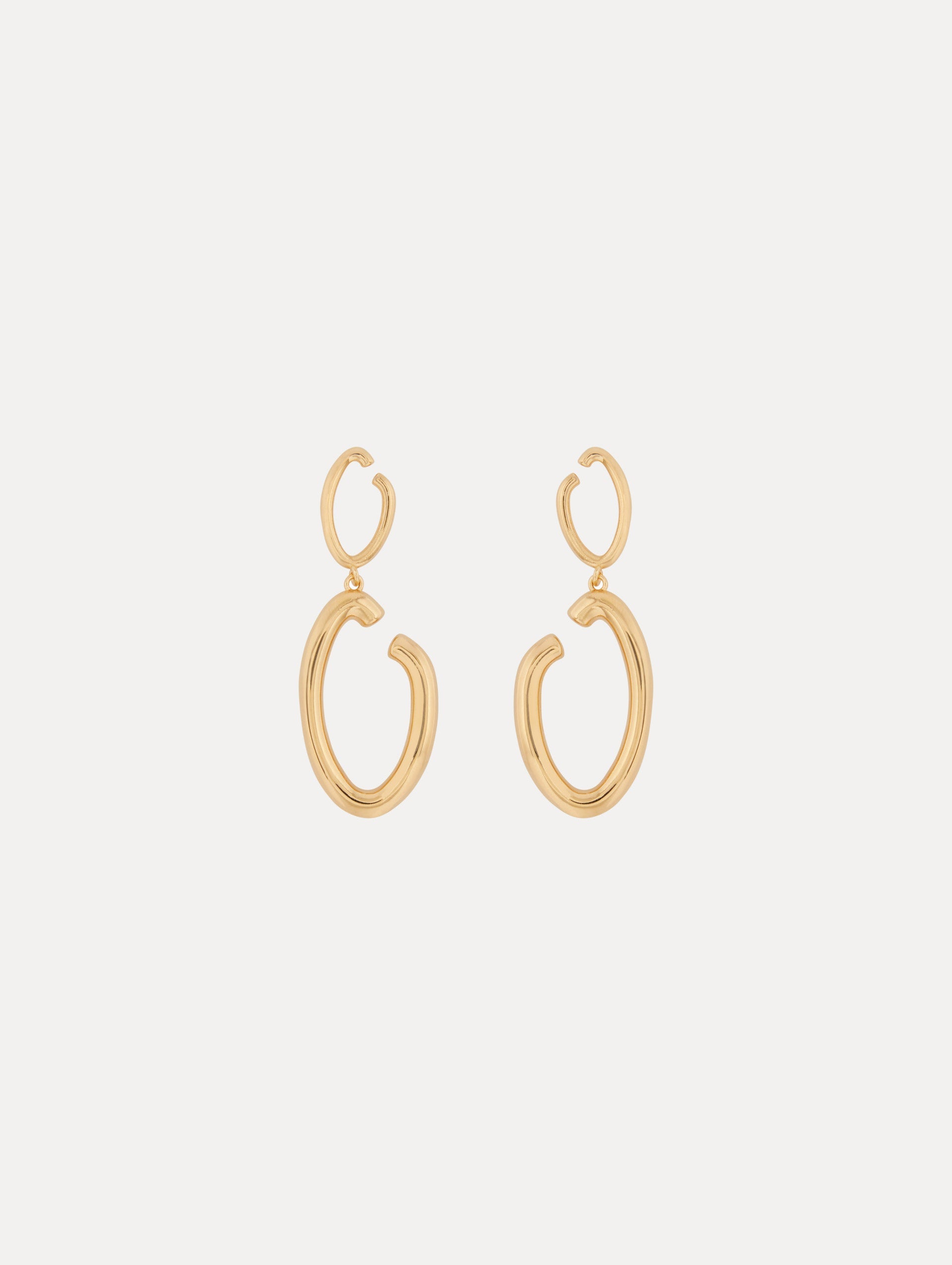 O Drop Earrings Gold / Oscar de la Renta