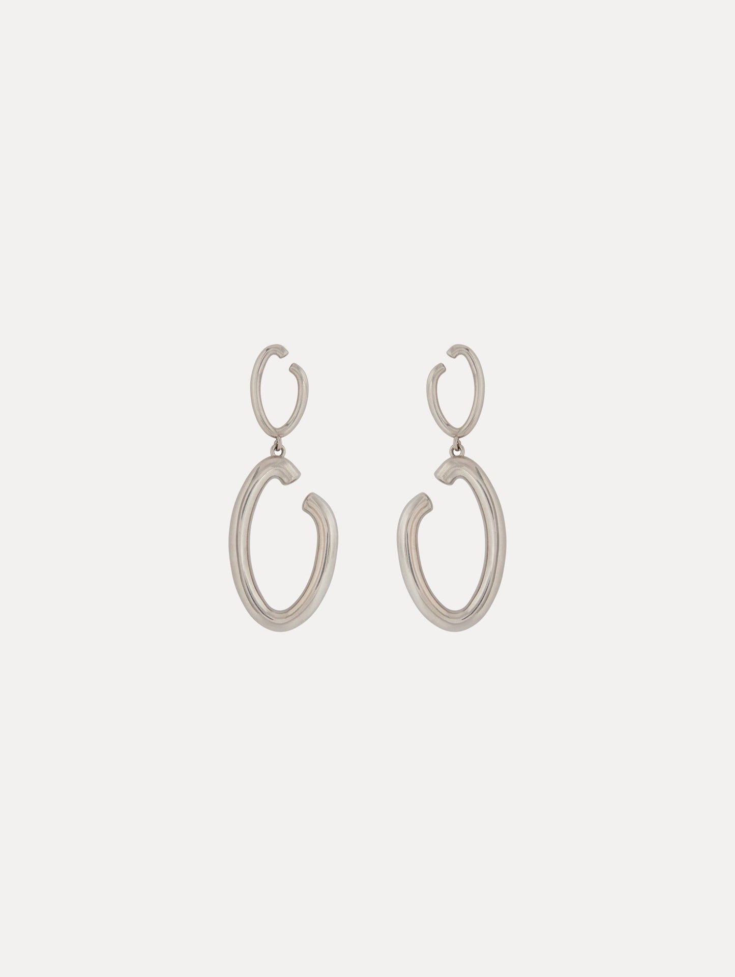 O Drop Earrings Silver / Oscar de la Renta