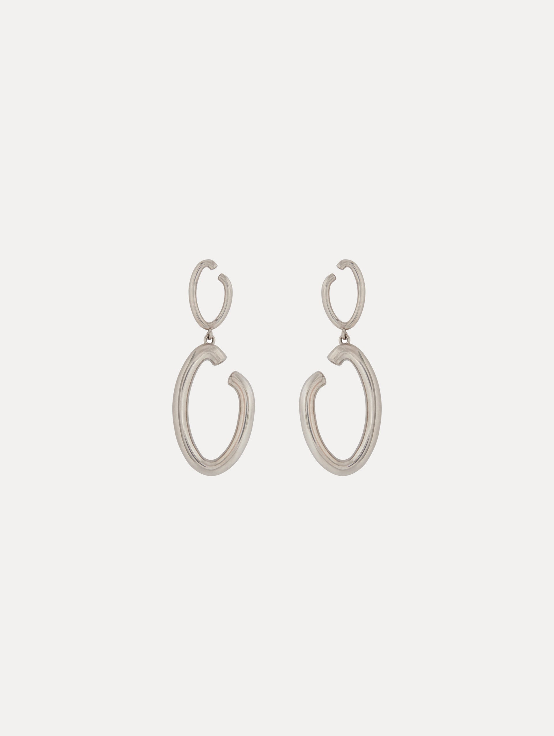 O Drop Earrings Silver / Oscar de la Renta
