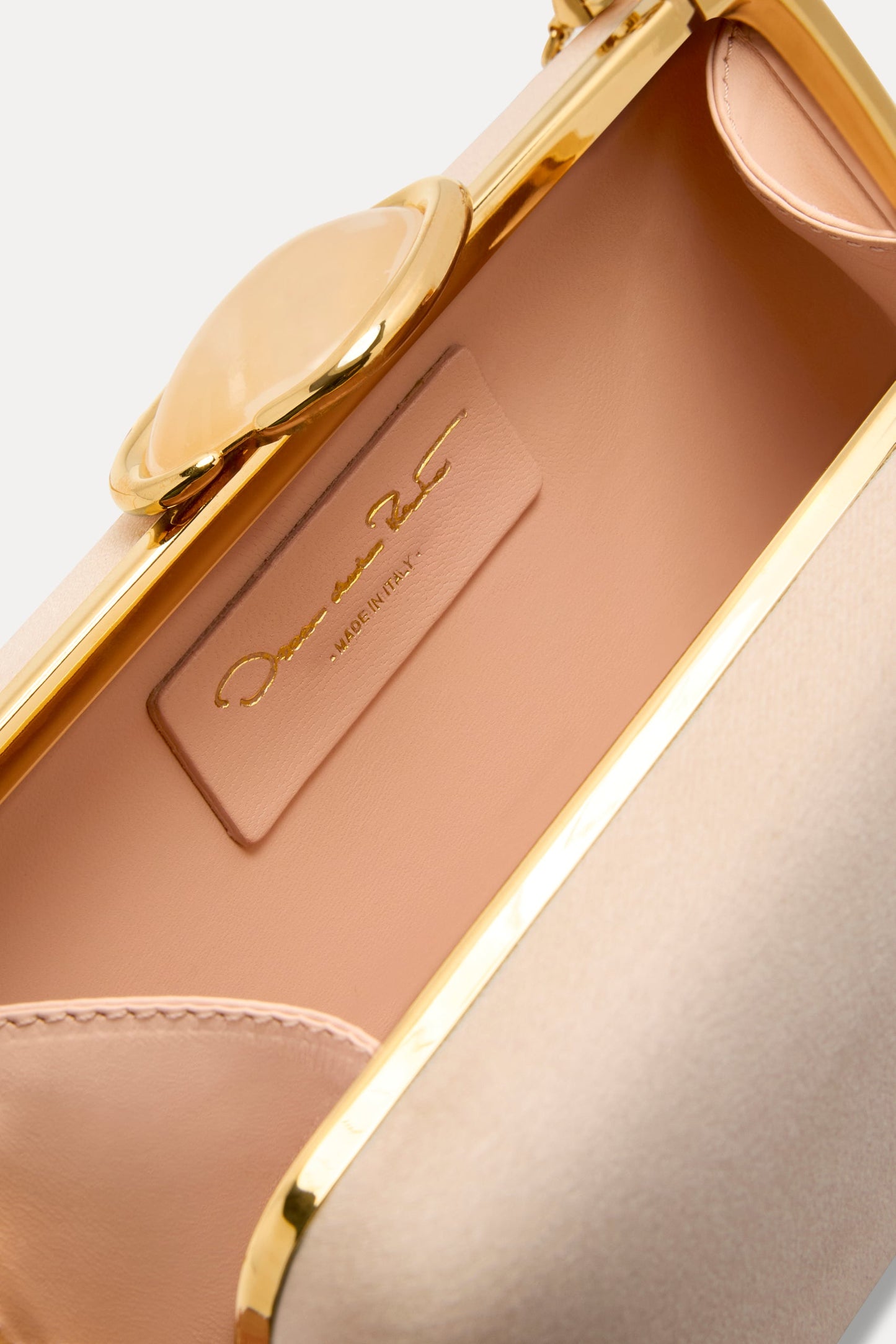 O Satin Minaudière Blush / Oscar de la Renta