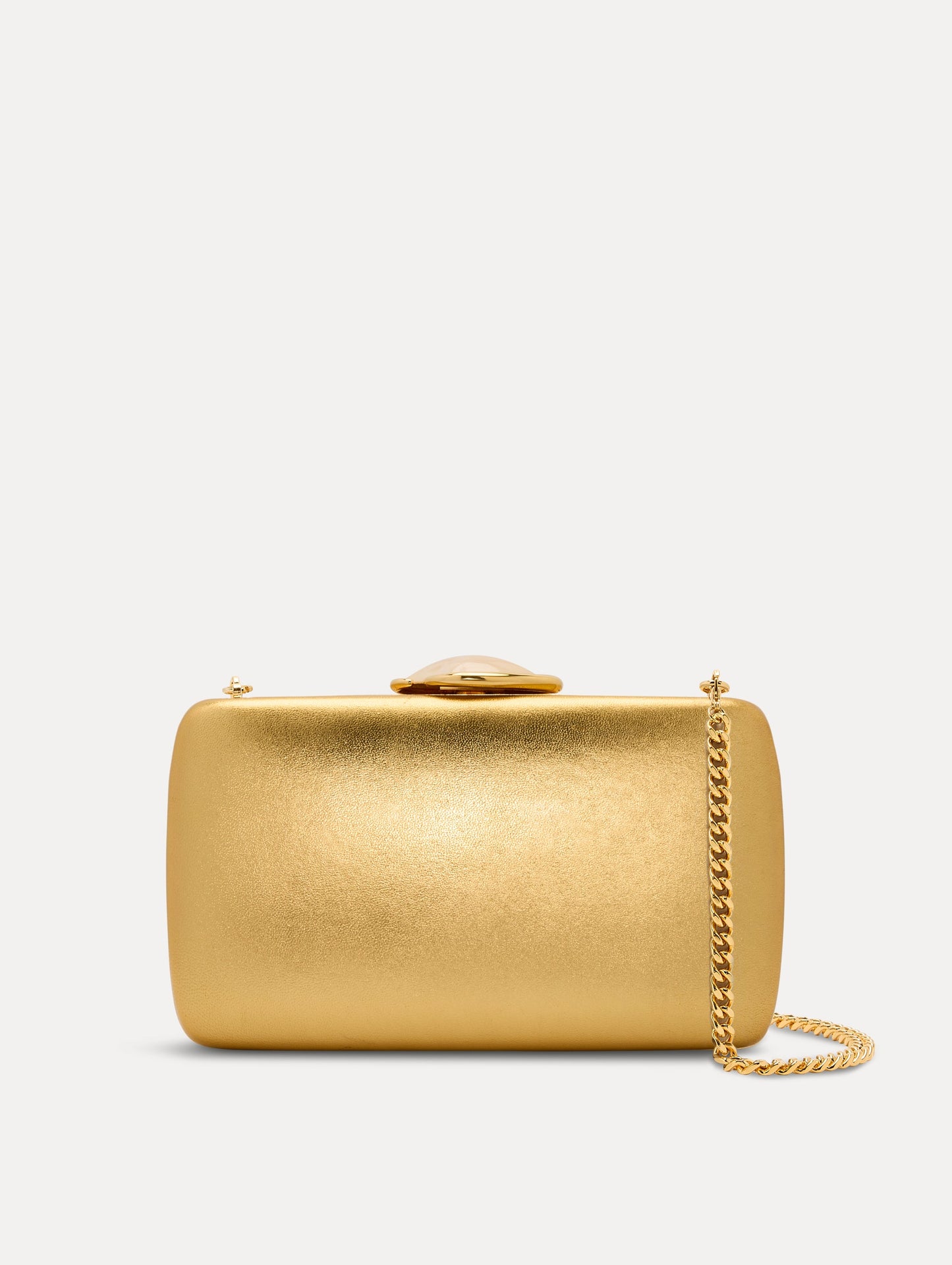 O Metallic Minaudière Gold / Oscar de la Renta