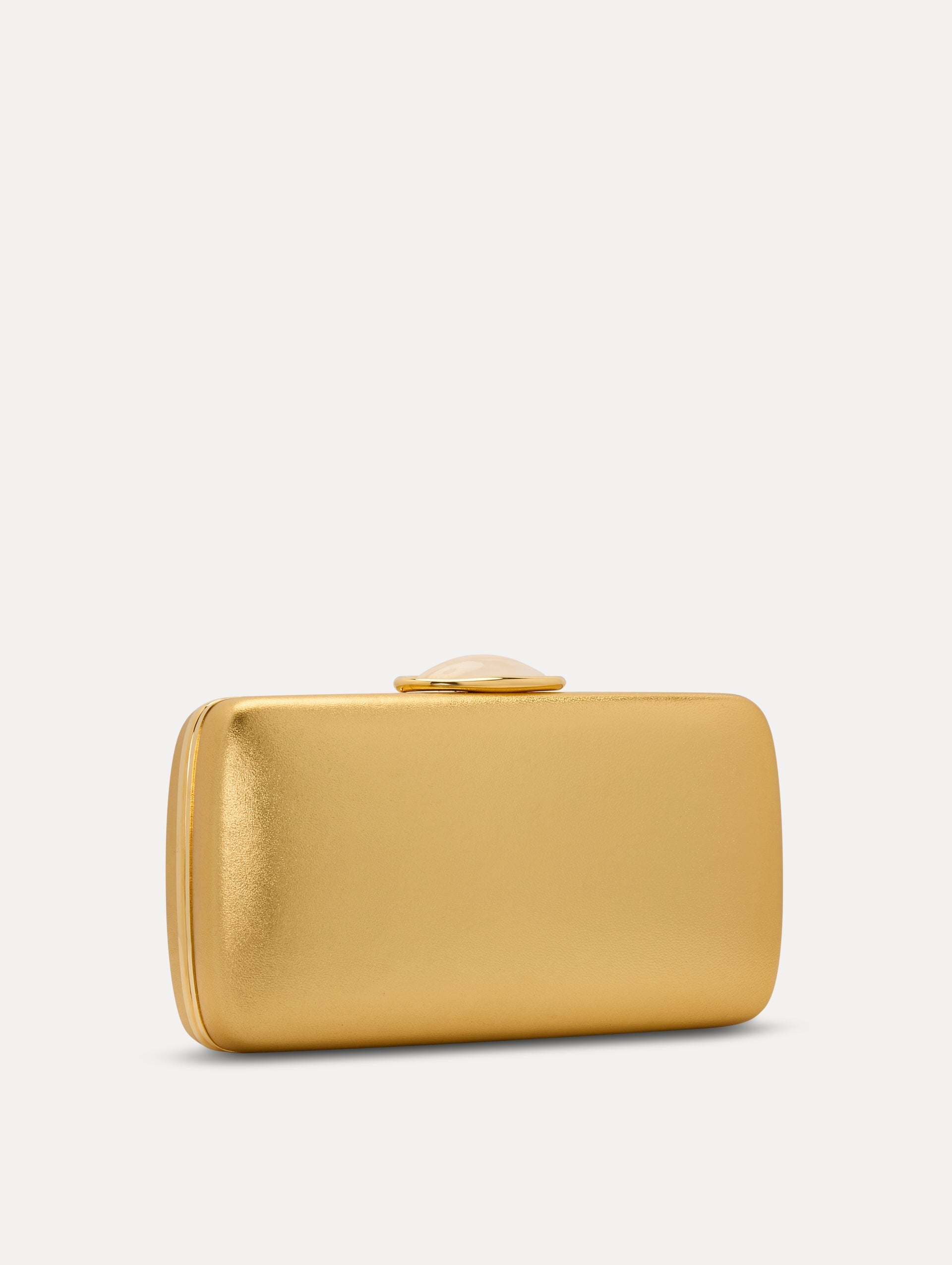 O Metallic Minaudière Gold / Oscar de la Renta
