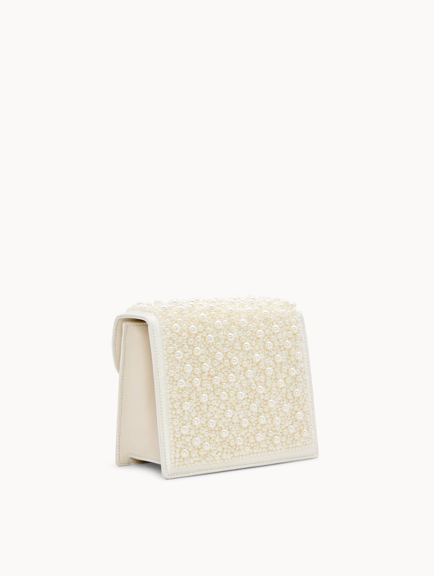 Pearl Embroidered Mini TRO Bag Pearl / Oscar de la Renta