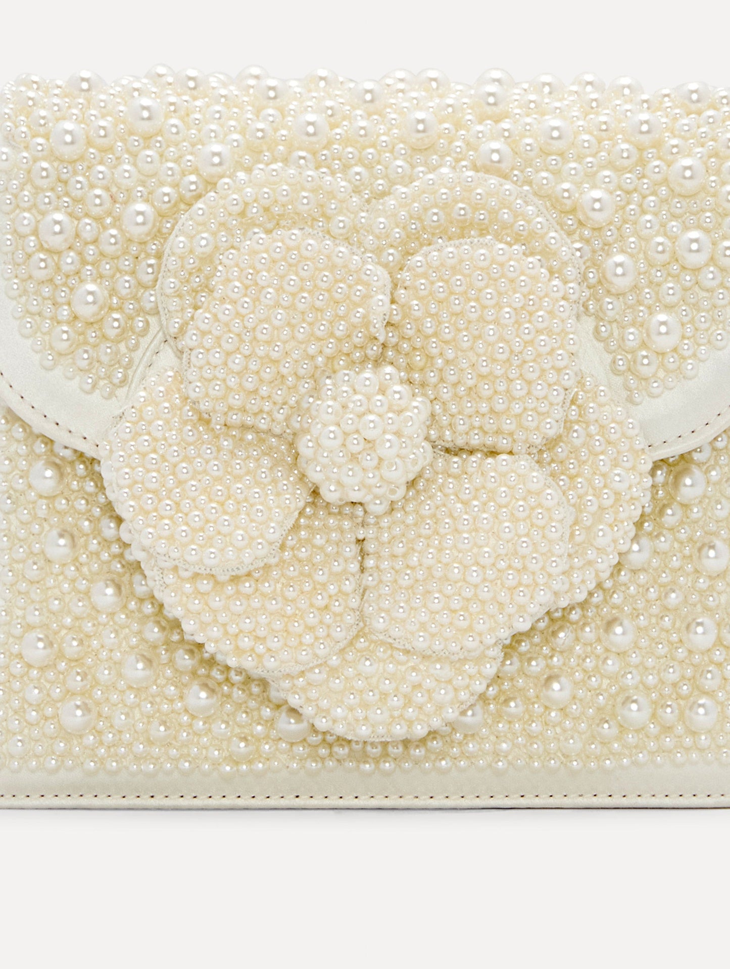 Pearl Embroidered Mini TRO Bag Pearl / Oscar de la Renta