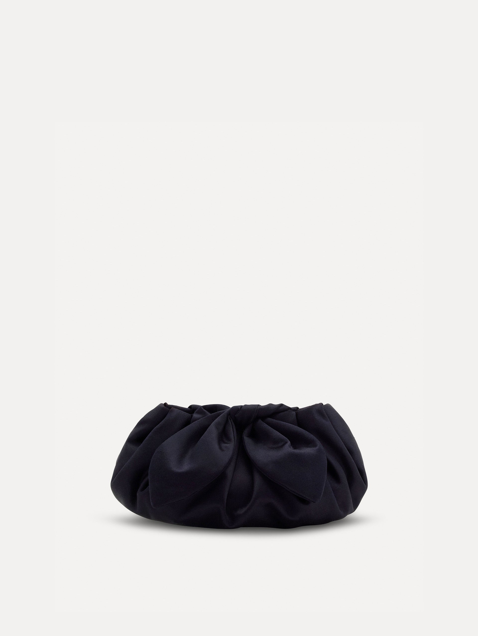 Mini Satin Bow Clutch Navy / Oscar de la Renta