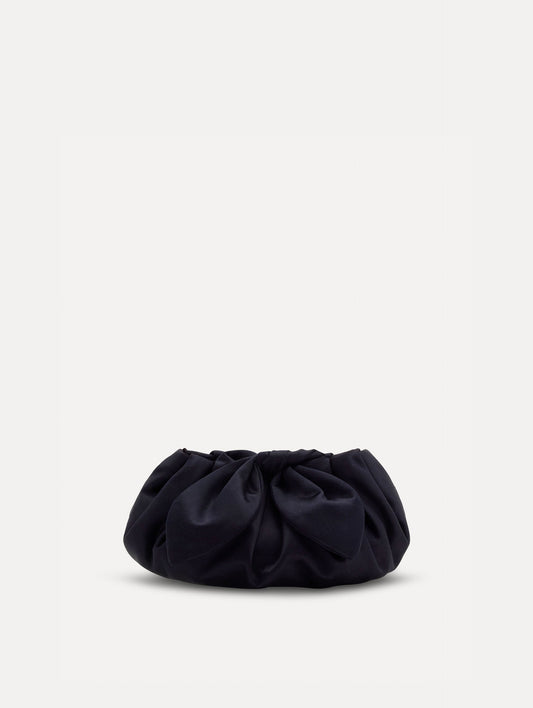 Mini Satin Bow Clutch Navy / Oscar de la Renta