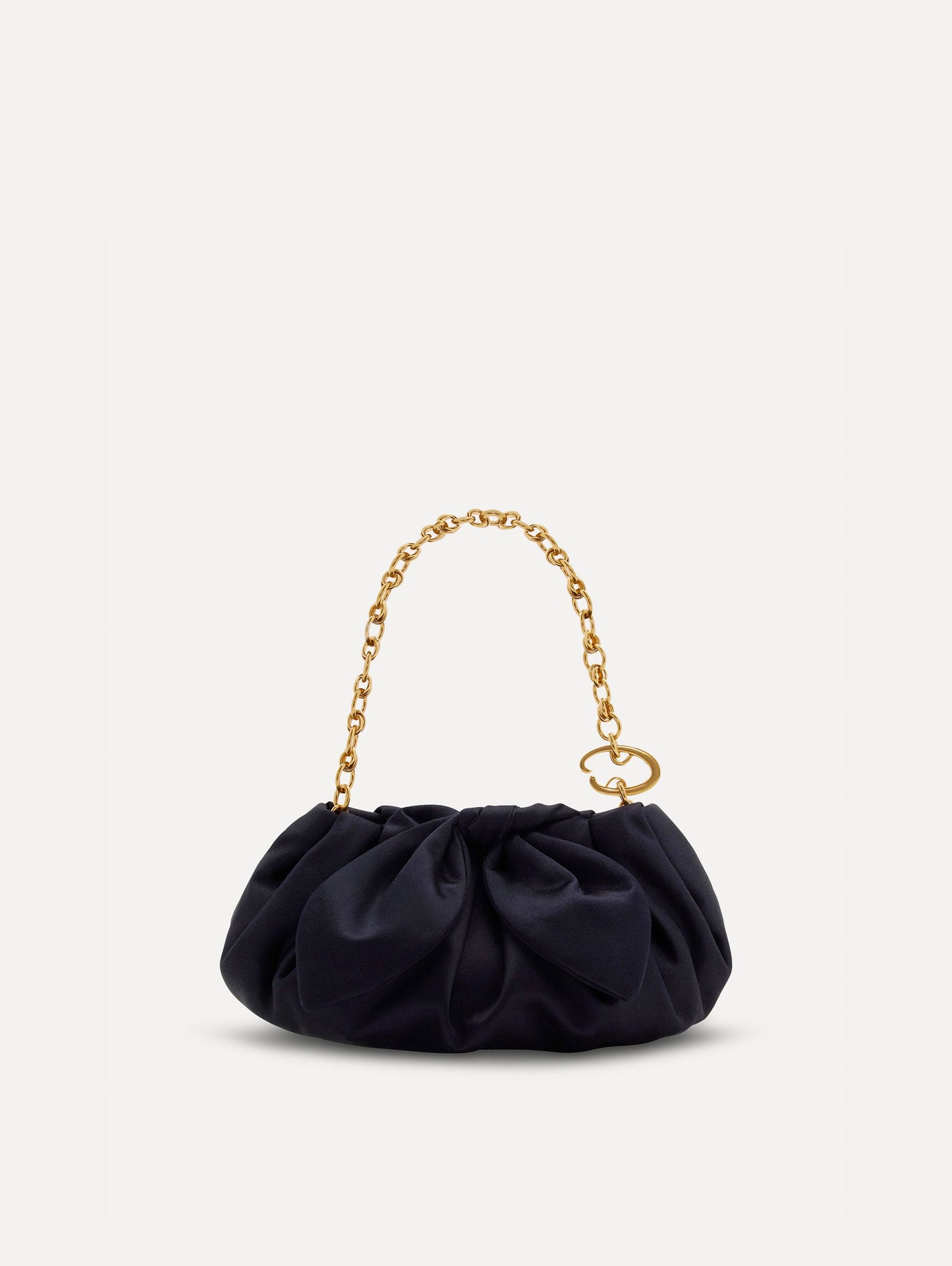 Mini Satin Bow Clutch Navy / Oscar de la Renta