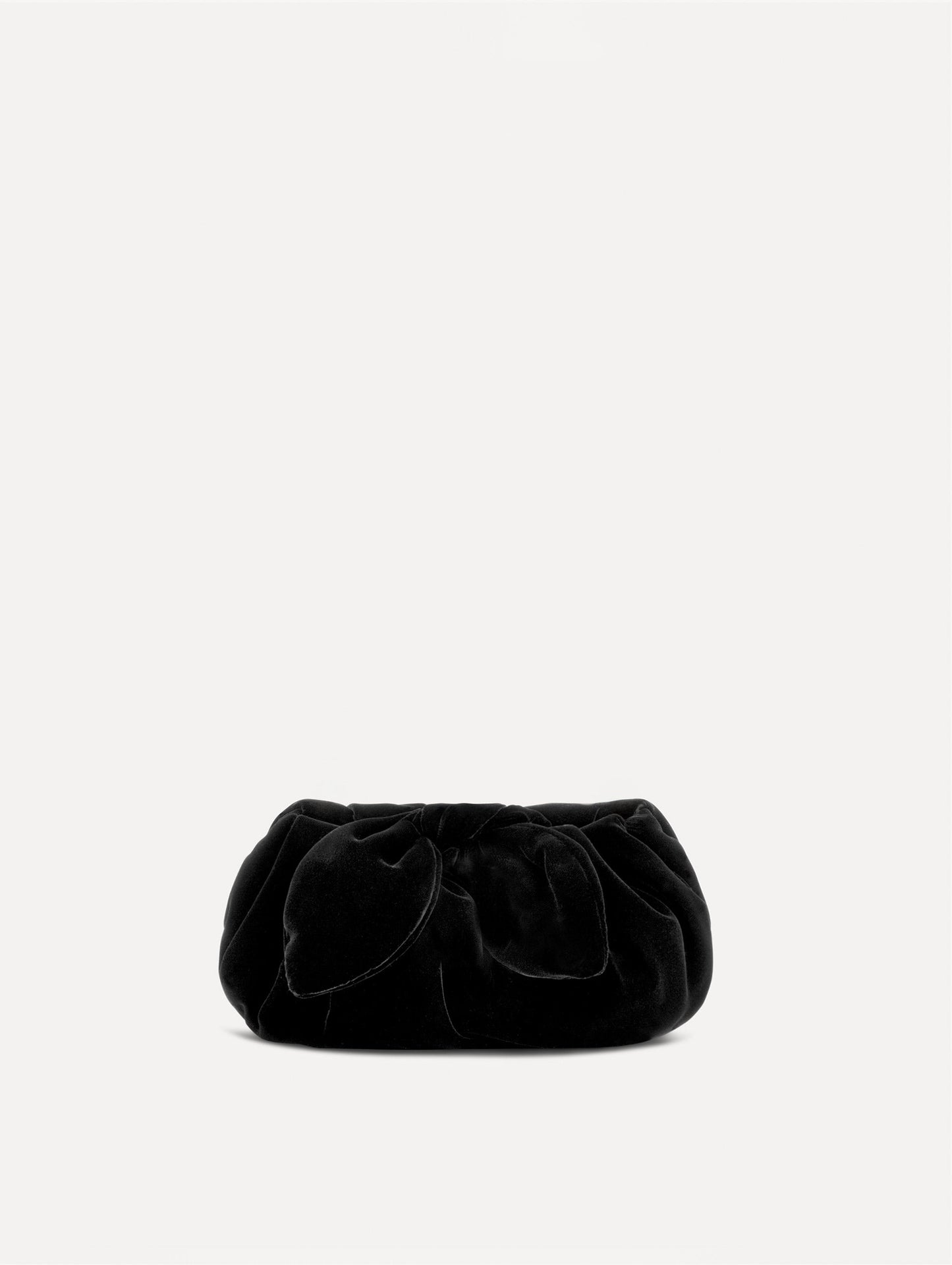 Mini Velvet Bow Clutch Black / Oscar de la Renta
