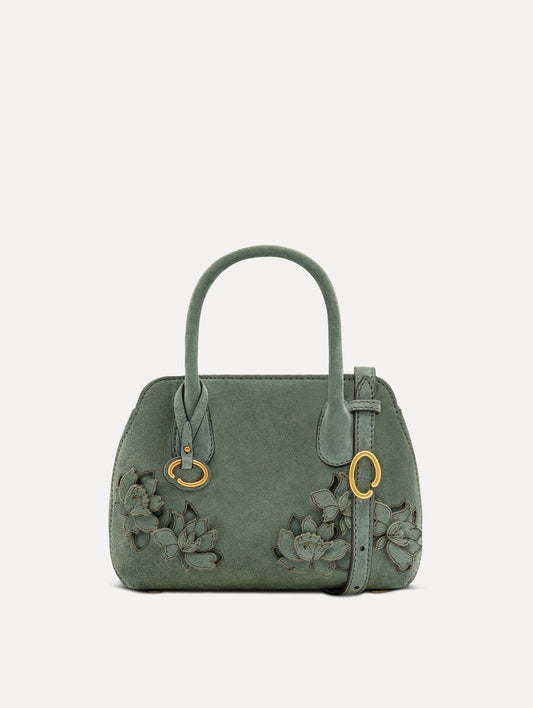 The Mini Ivy in Suede Sage / Oscar de la Renta