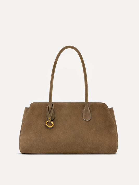 The Aster in Suede Taupe / Oscar de la Renta