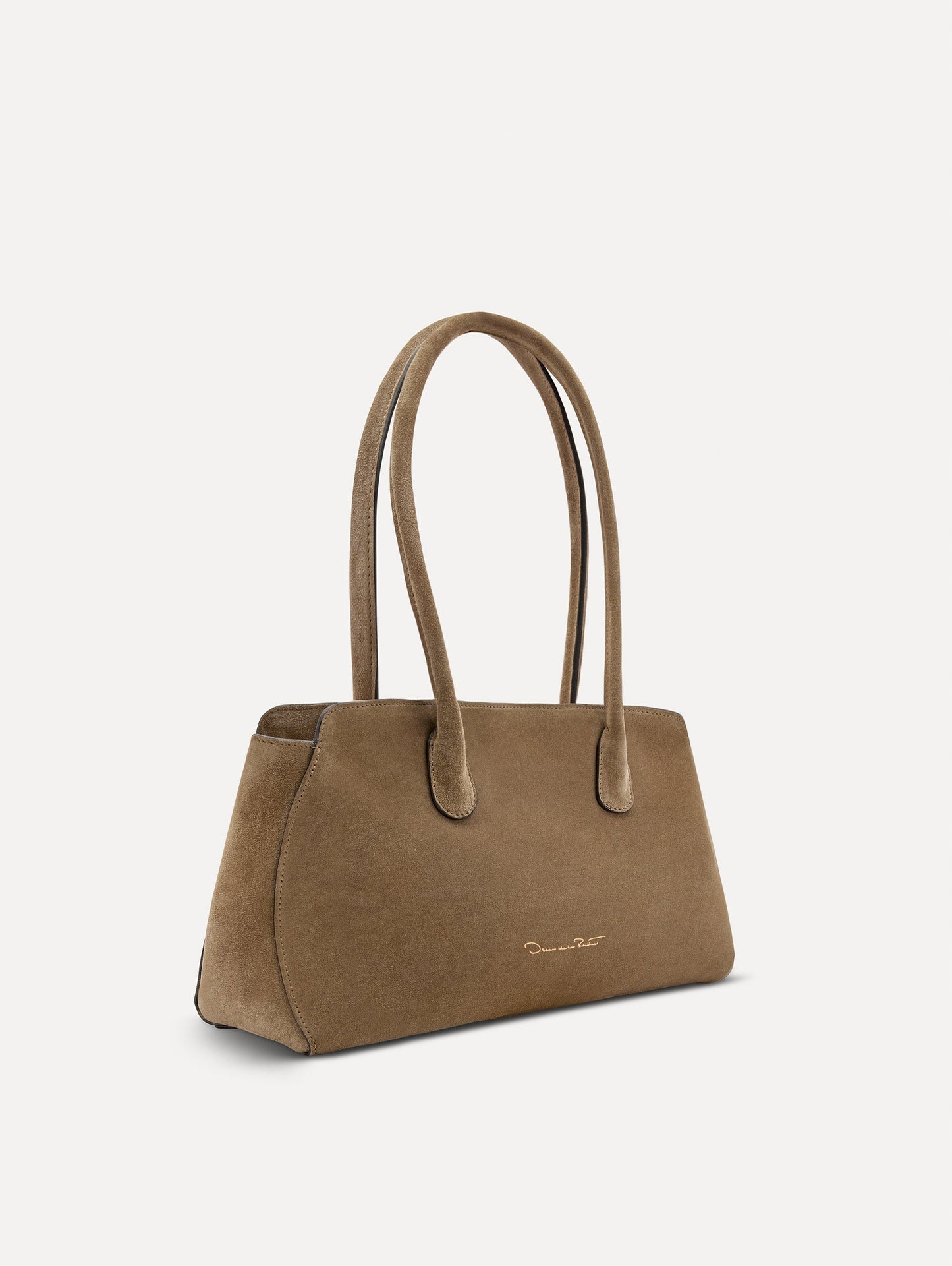 The Aster in Suede Taupe / Oscar de la Renta