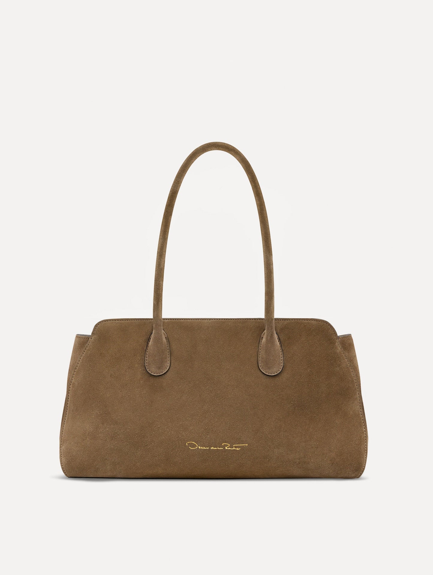 The Aster in Suede Taupe / Oscar de la Renta