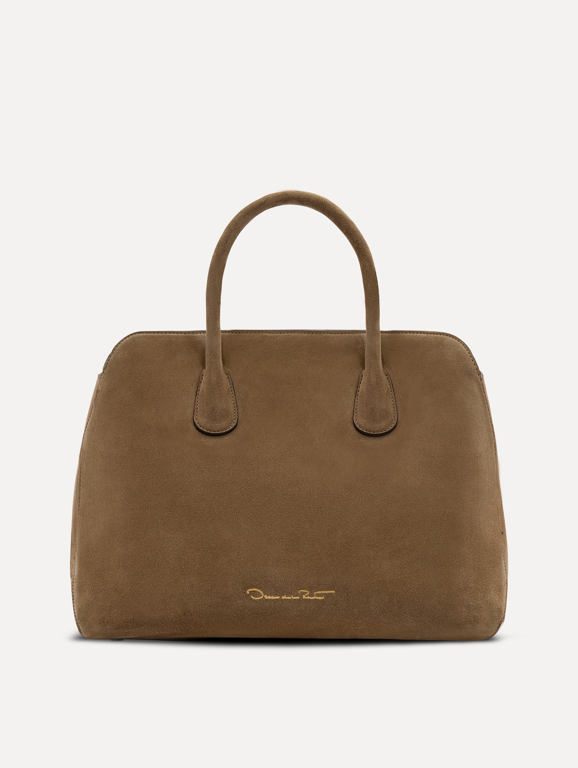 The Ivy in Suede Taupe / Oscar de la Renta