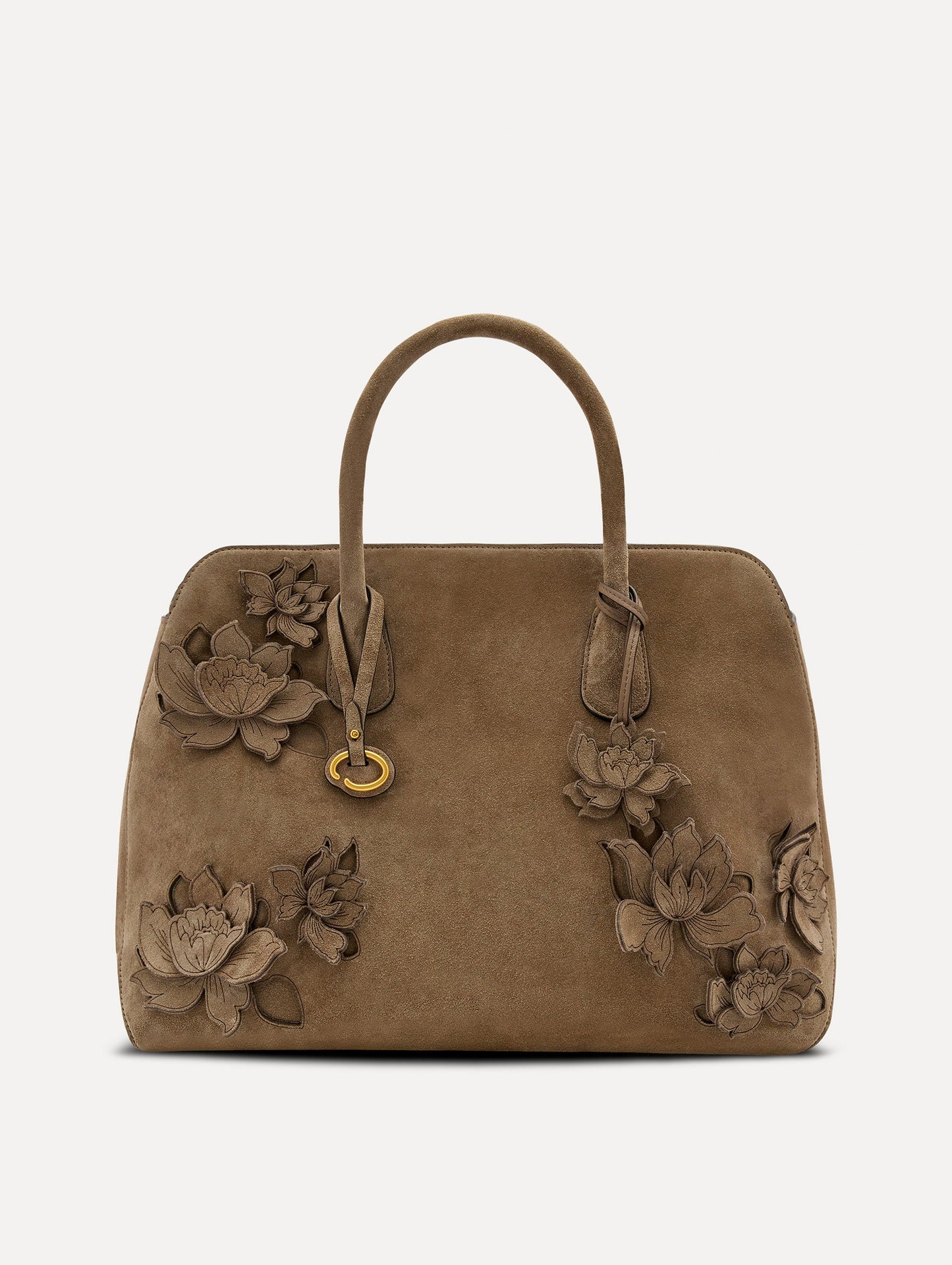 The Ivy in Suede Taupe / Oscar de la Renta