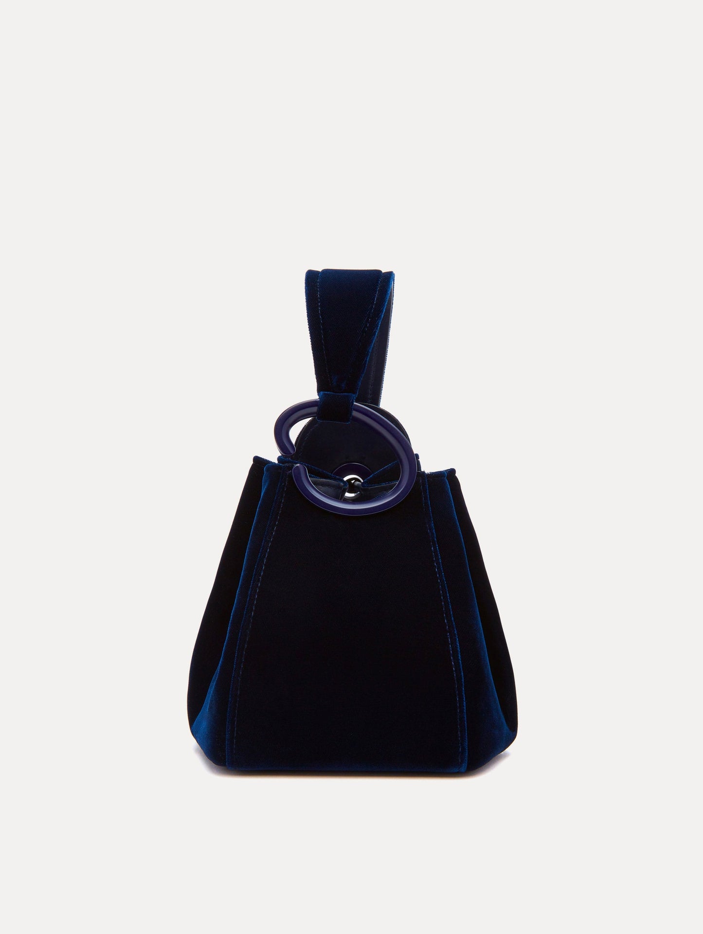 Velvet O Handle Bag Navy / Oscar de la Renta